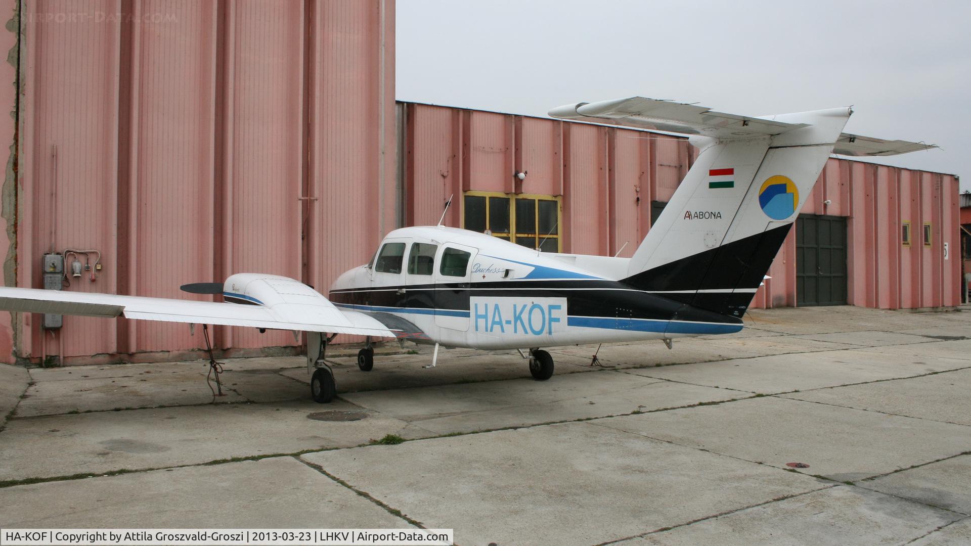 HA-KOF, 1980 Beech 76 Duchess Duchess C/N ME-330, Kaposújlak Airport, Hungary.