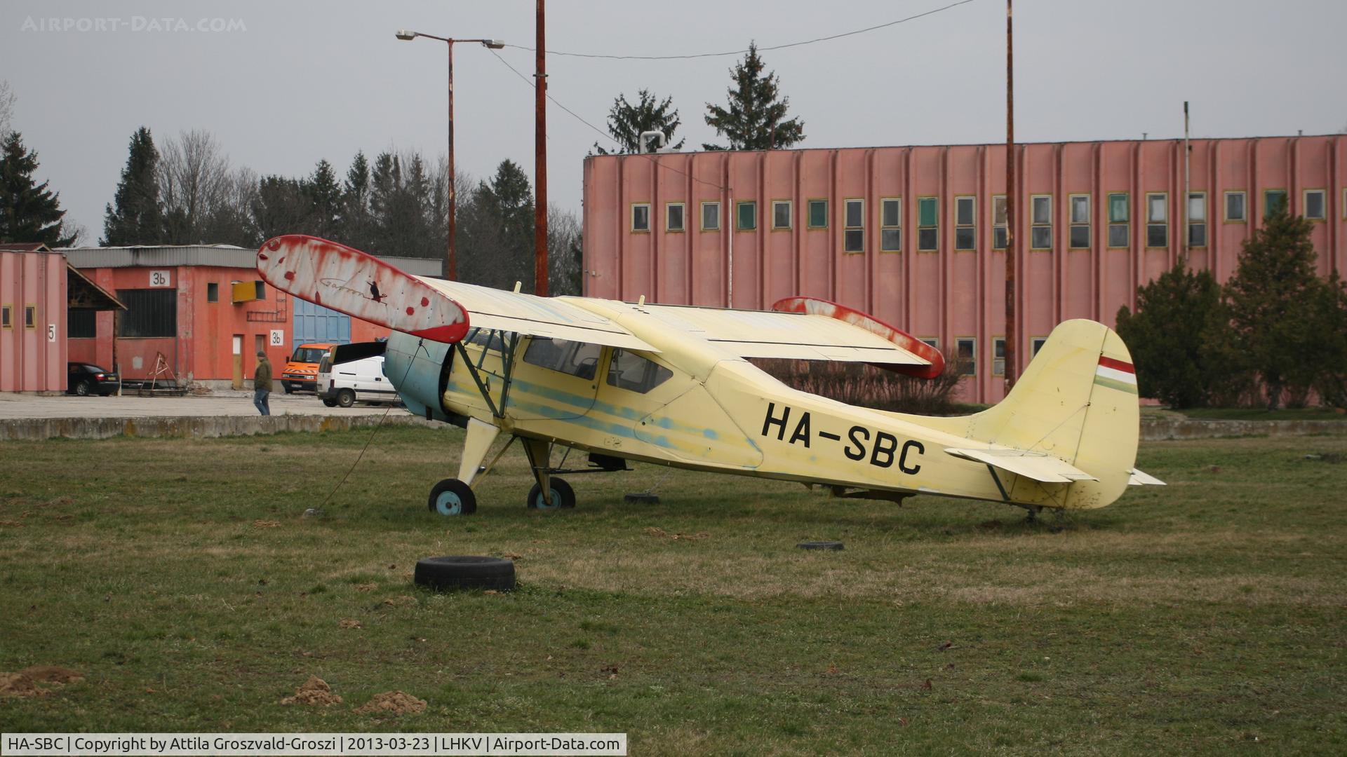 HA-SBC, 1967 PZL-Okecie PZL-101A Gawron C/N 107201, Kaposújlak Airport, Hungary.