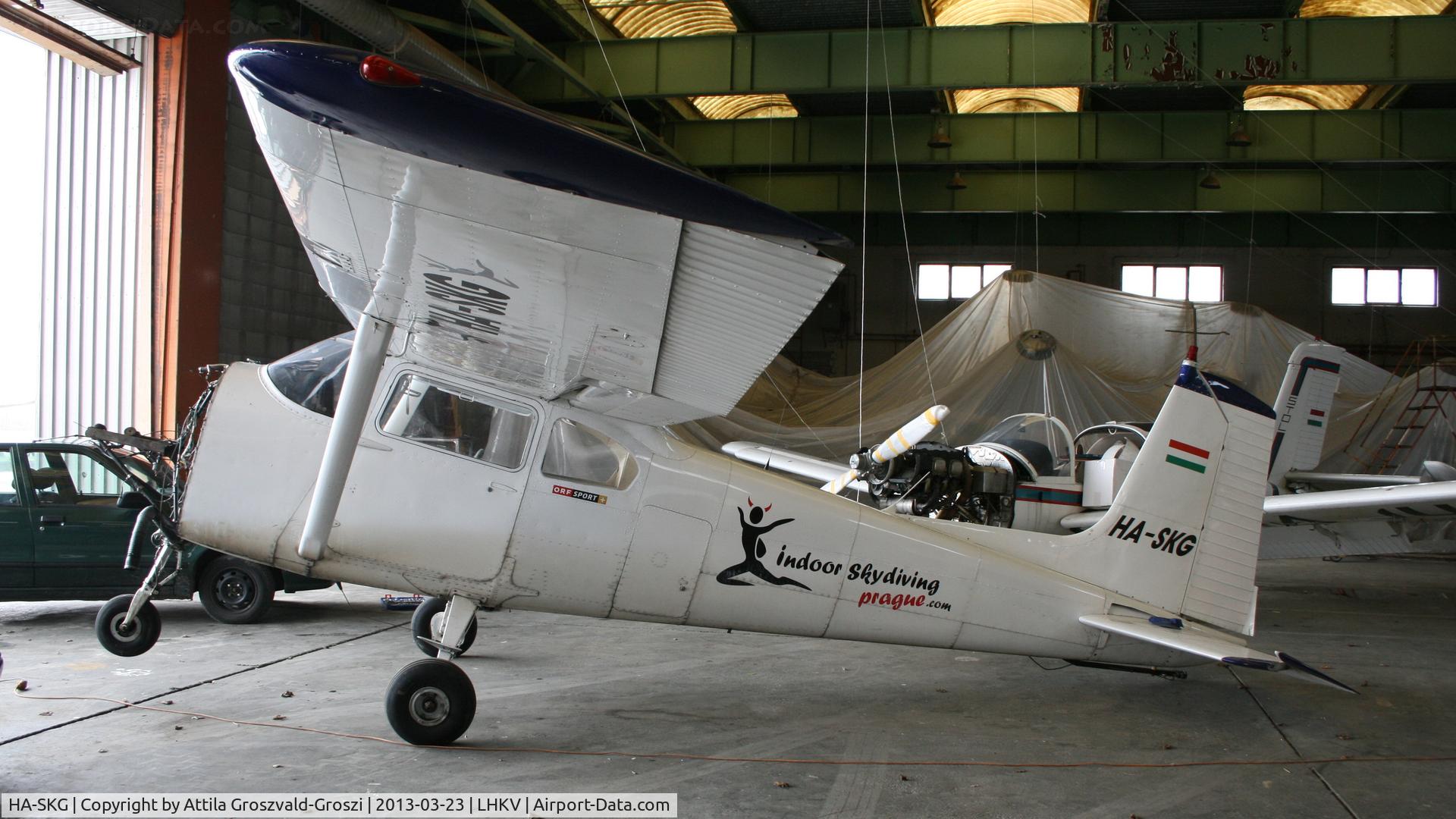 HA-SKG, 1957 Cessna 182A Skylane C/N 34371, Kaposújlak Airport, Hungary.