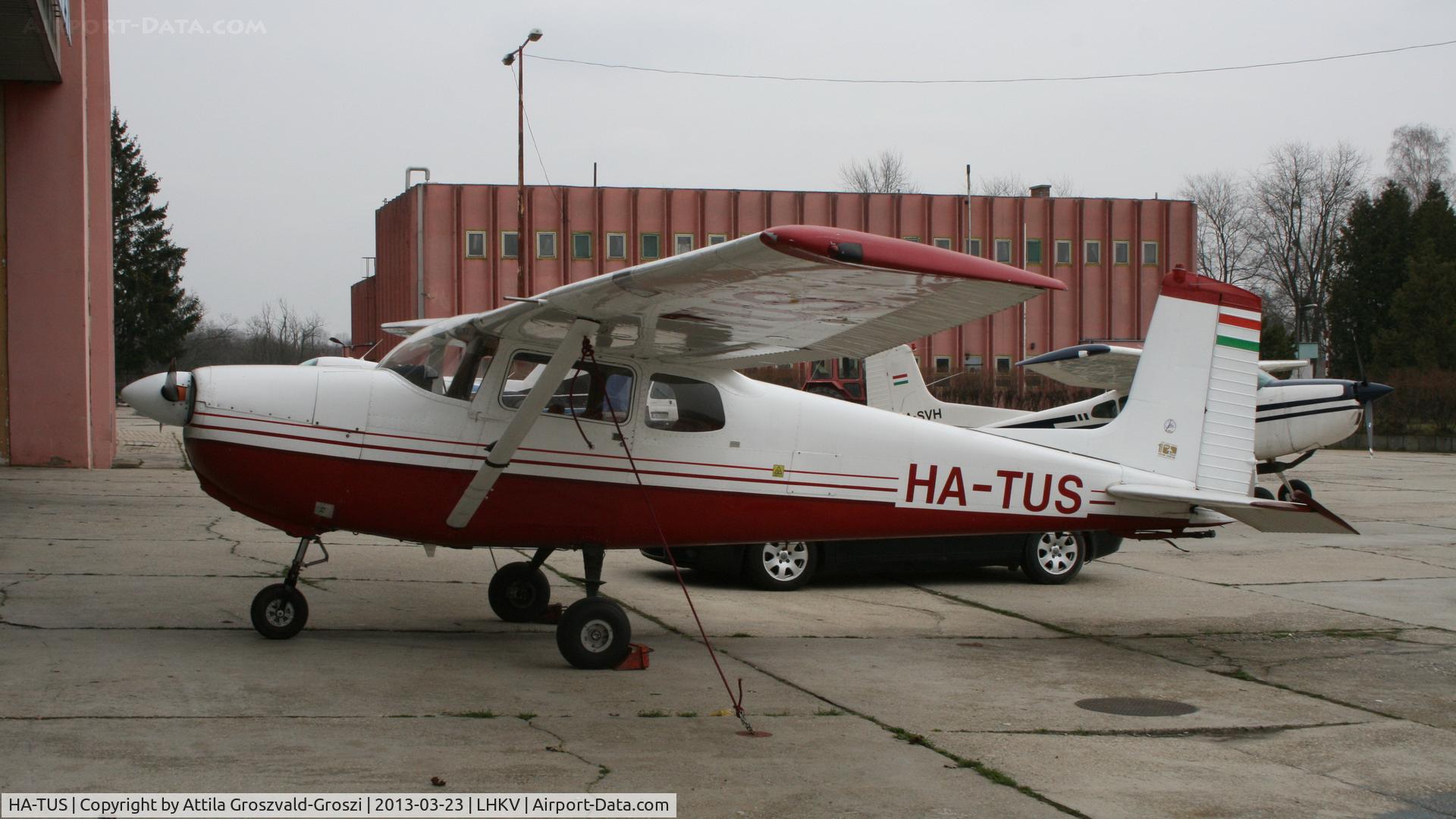 HA-TUS, 1958 Cessna 175 Skylark C/N 17555612, Kaposújlak Airport, Hungary.