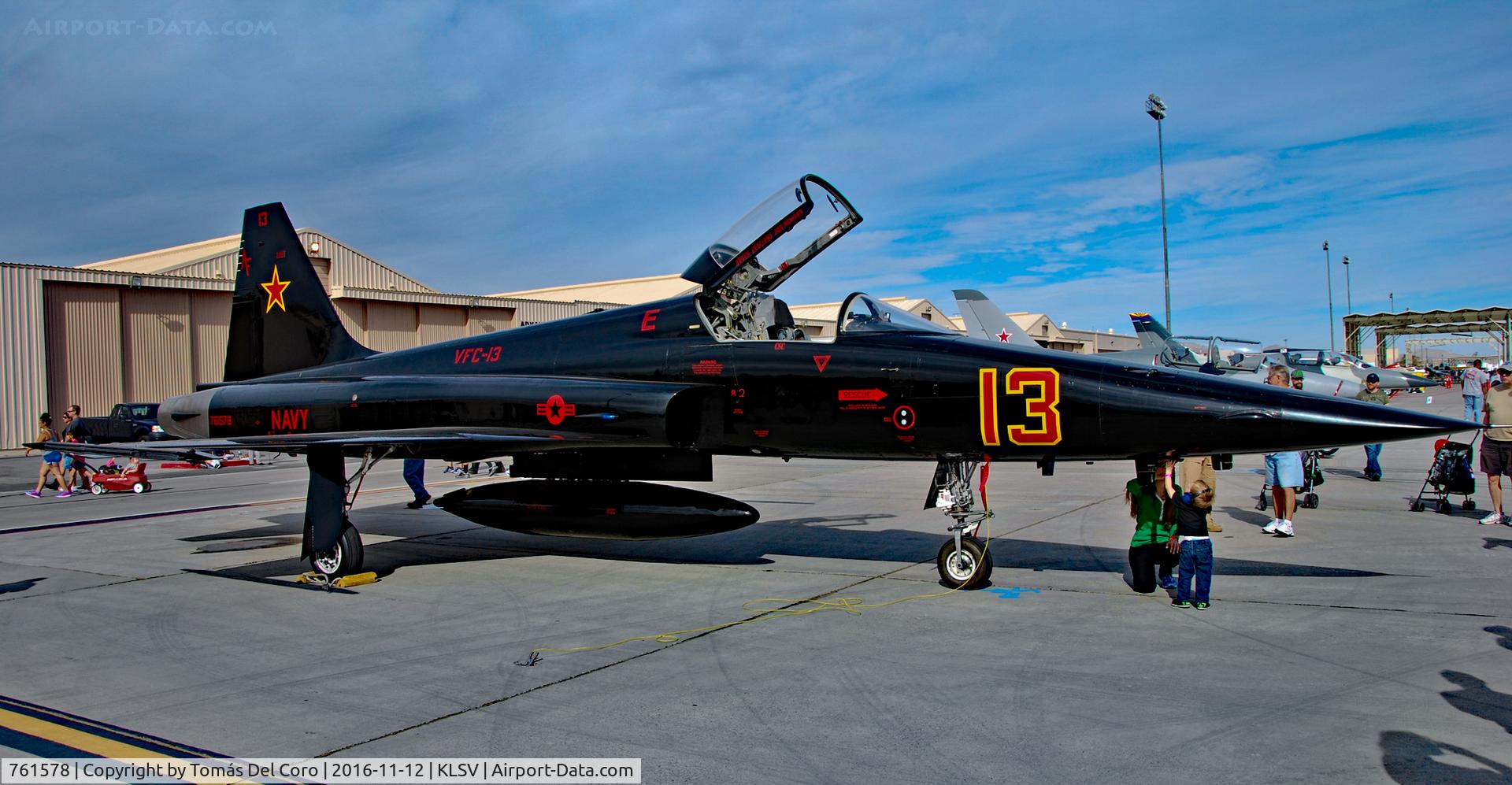 761578, Northrop F-5N Tiger II C/N L.1053, Northrop F-5N Tiger II US Navy 761578 VFC-13 Aggressor Squadron  NAS Fallon, NV 