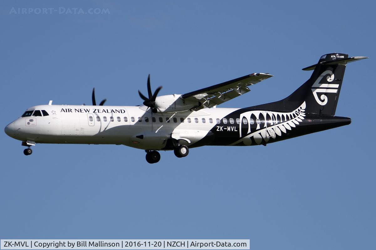 ZK-MVL, 2016 ATR 72-600 (72-212A) C/N 1328, NZ5373 from ROT