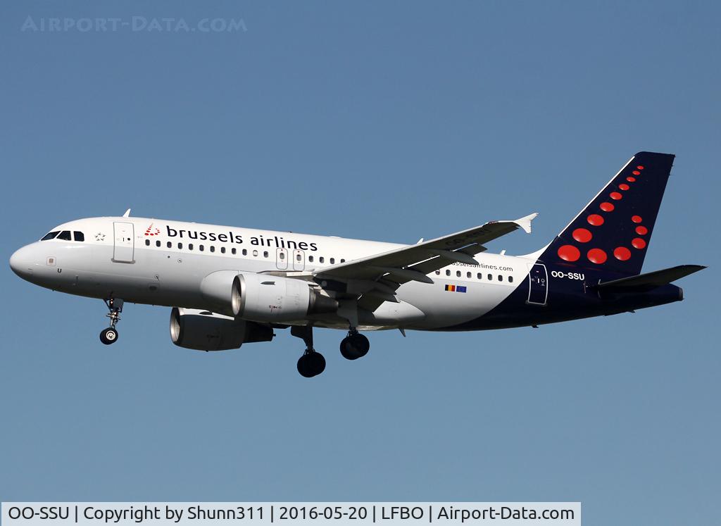 OO-SSU, 2004 Airbus A319-111 C/N 2230, Landing rwy 32L