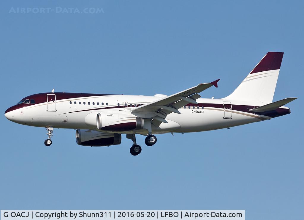 G-OACJ, 2005 Airbus A319-133 C/N 2421, Landing rwy 32L