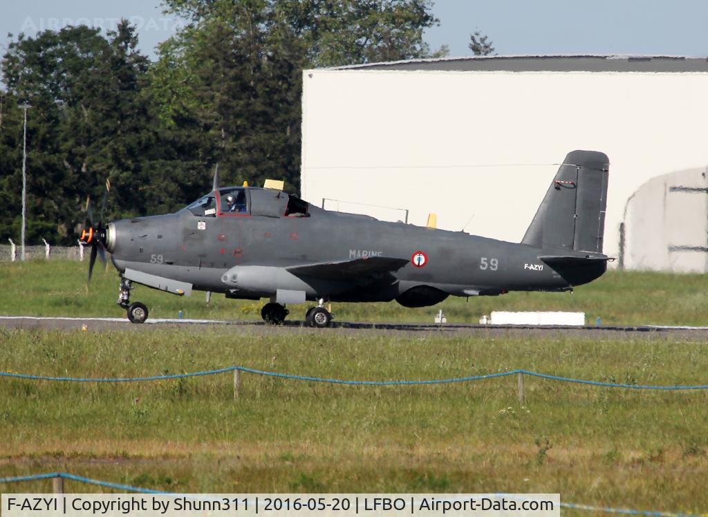 F-AZYI, 1959 Breguet Br.1050 Alize C/N 59, Ready for take off for LFBF due to an Airshow tomorrow...