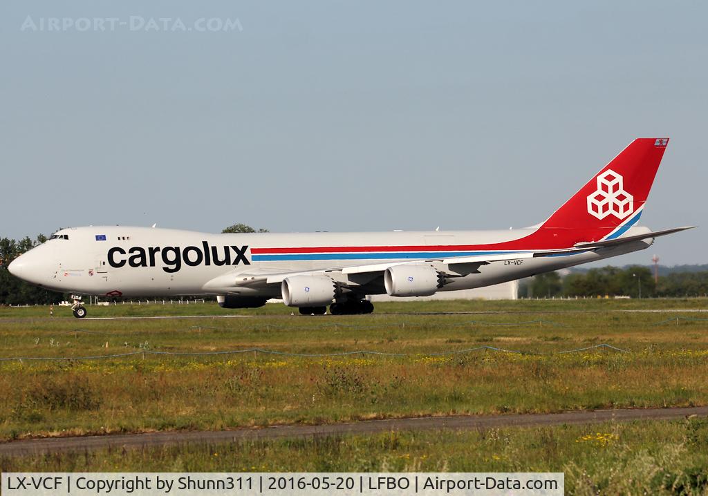 LX-VCF, 2012 Boeing 747-8R7F C/N 35811, Ready for take off from rwy 32R