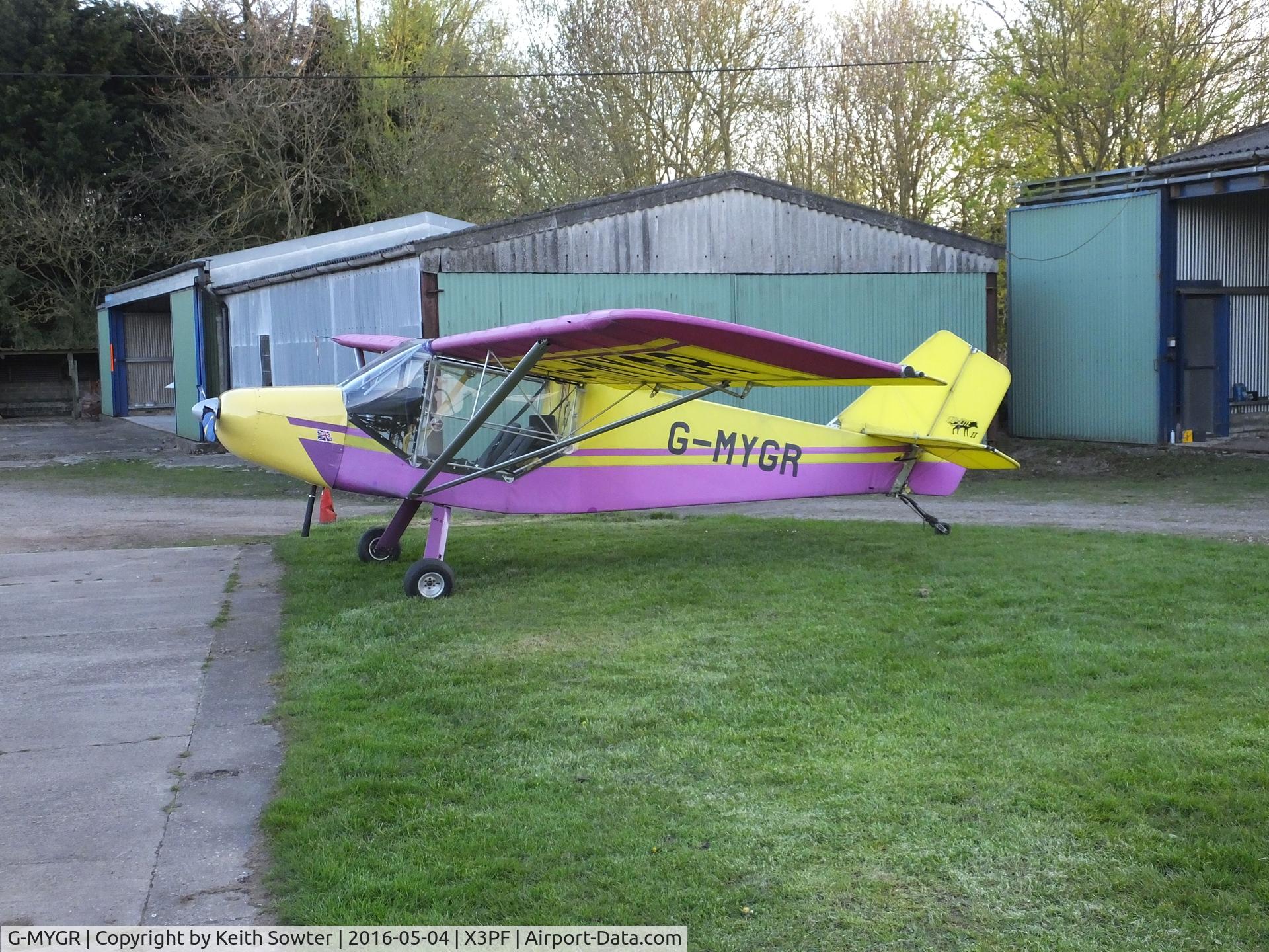 G-MYGR, 1992 Rans S-6ESD Coyote II C/N PFA 204-12378, Resident aircraft at Priory Farm