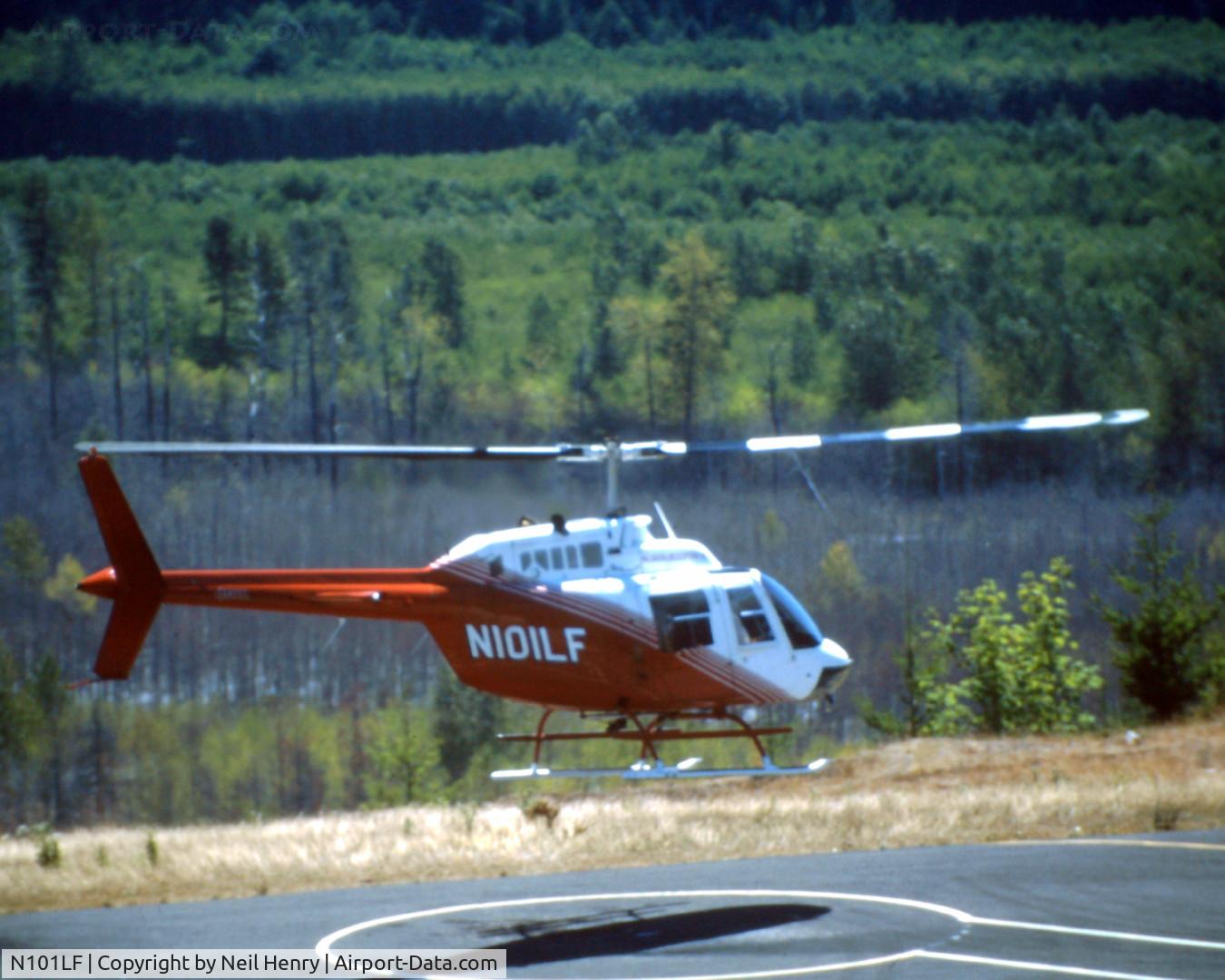 N101LF, Bell 206B JetRanger III C/N 2663, Scanned from original slide taken late August 1997 at Mount St.Helens volcanic park, Washington, USA.   Helicopter used for sightseeing flights over the volcanic area.