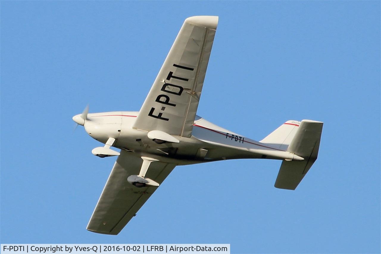 F-PDTI, Pennec Serge Dieselis PL-2 C/N 02, Pennec Serge DIESELIS PL-2, Take off Rwy 25L, Brest-Bretagne Airport (LFRB-BES)