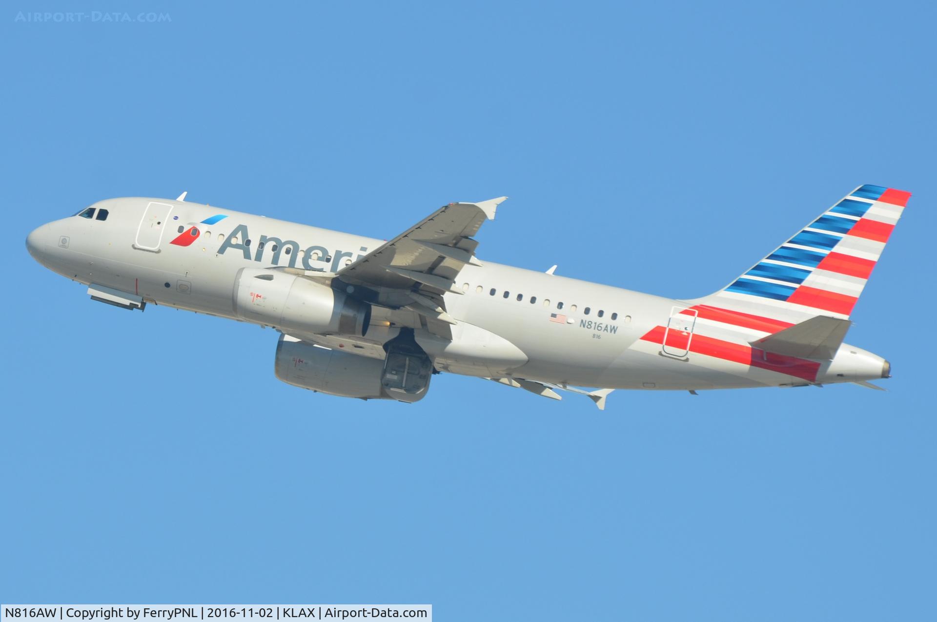 N816AW, 2000 Airbus A319-132 C/N 1350, AA A319