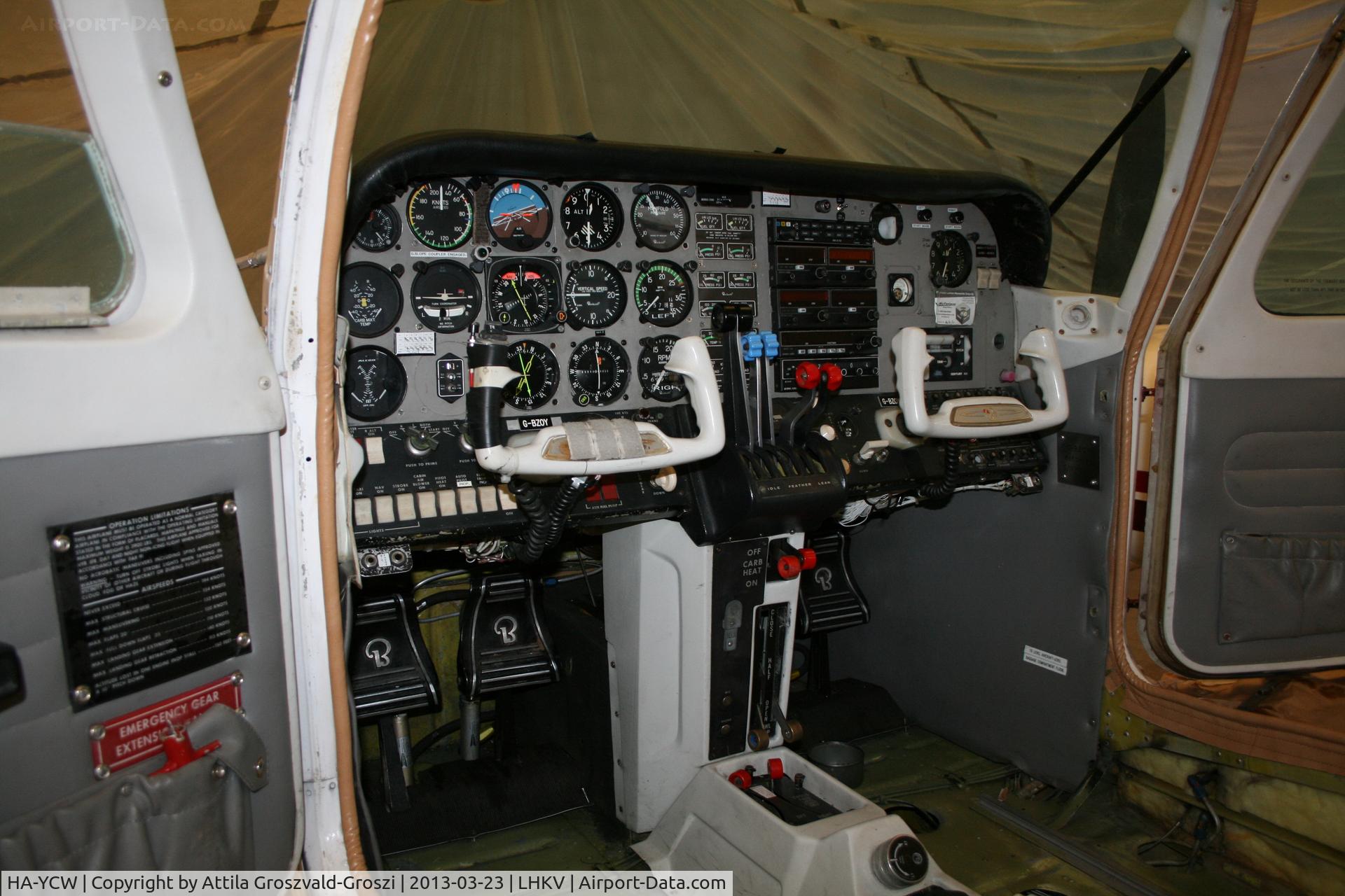 HA-YCW, 1979 Beech 76 Duchess C/N ME-144, Kaposújlak Airport, Hungary.