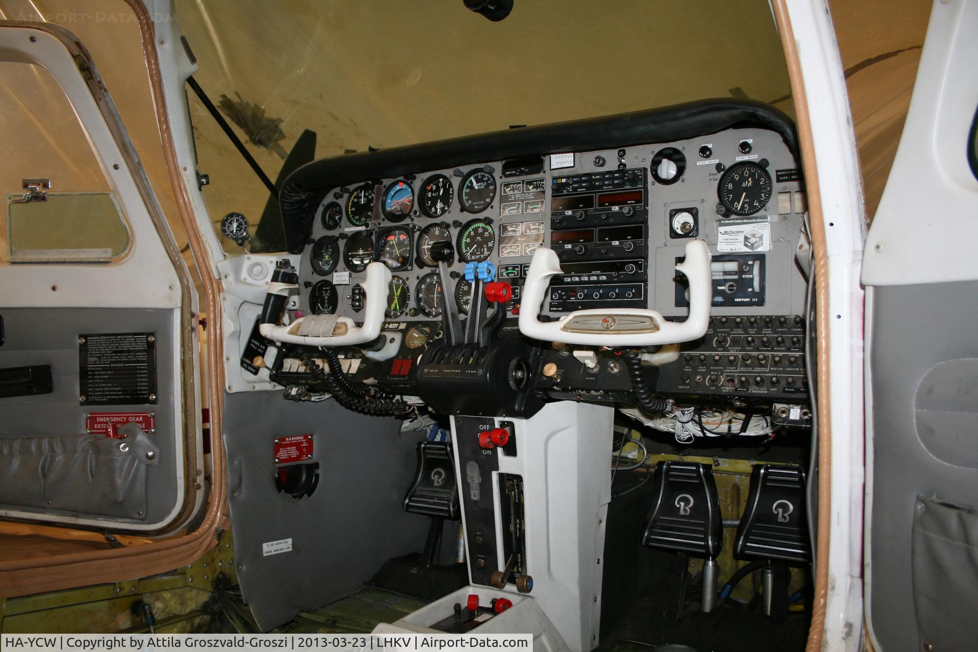 HA-YCW, 1979 Beech 76 Duchess C/N ME-144, Kaposújlak Airport, Hungary.