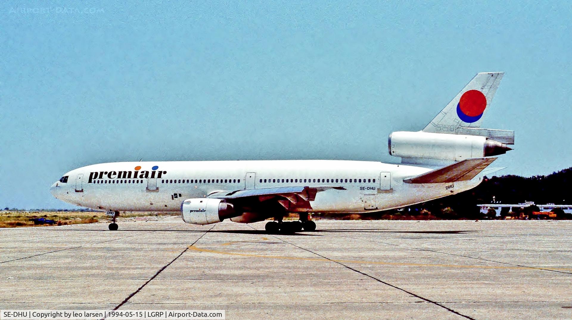 SE-DHU, 1980 McDonnell Douglas DC-10-10 C/N 47832, Rhodos 15.5.94