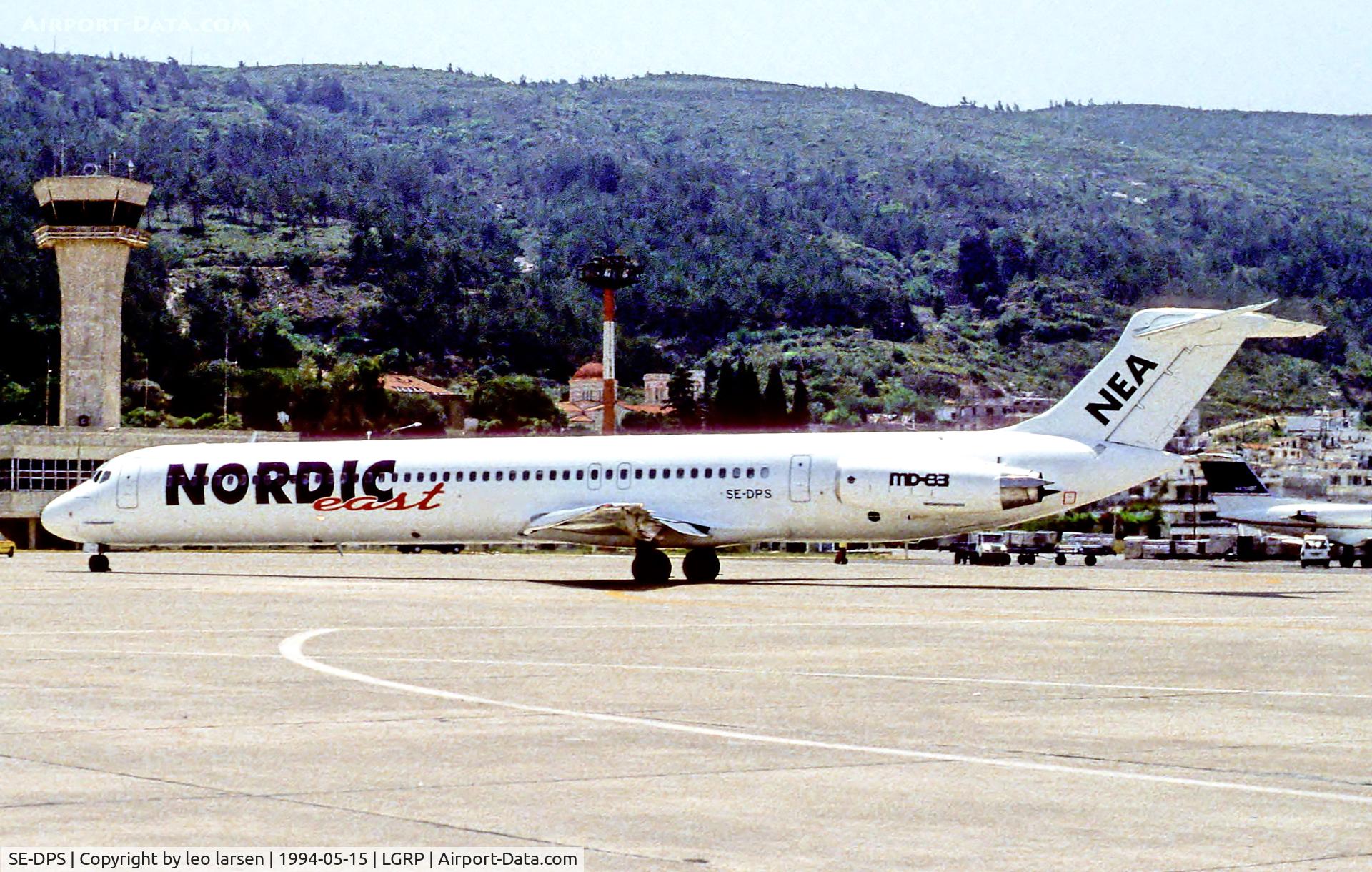 SE-DPS, 1986 McDonnell Douglas MD-83 (DC-9-83) C/N 49398, Rhodos 15.5.94