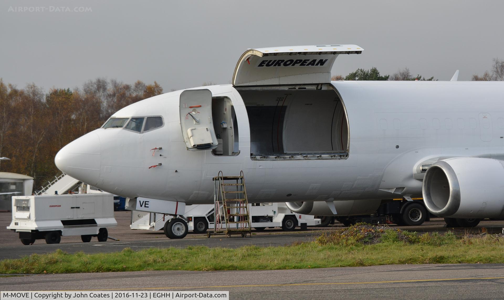 M-MOVE, 1987 Boeing 737-375(SF) C/N 23708, At European Avn.