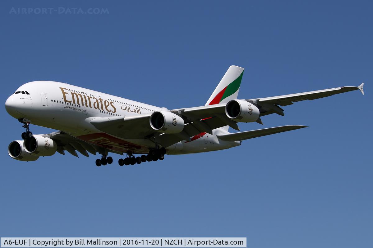A6-EUF, 2016 Airbus A380-861 C/N 218, EK412 from SYD