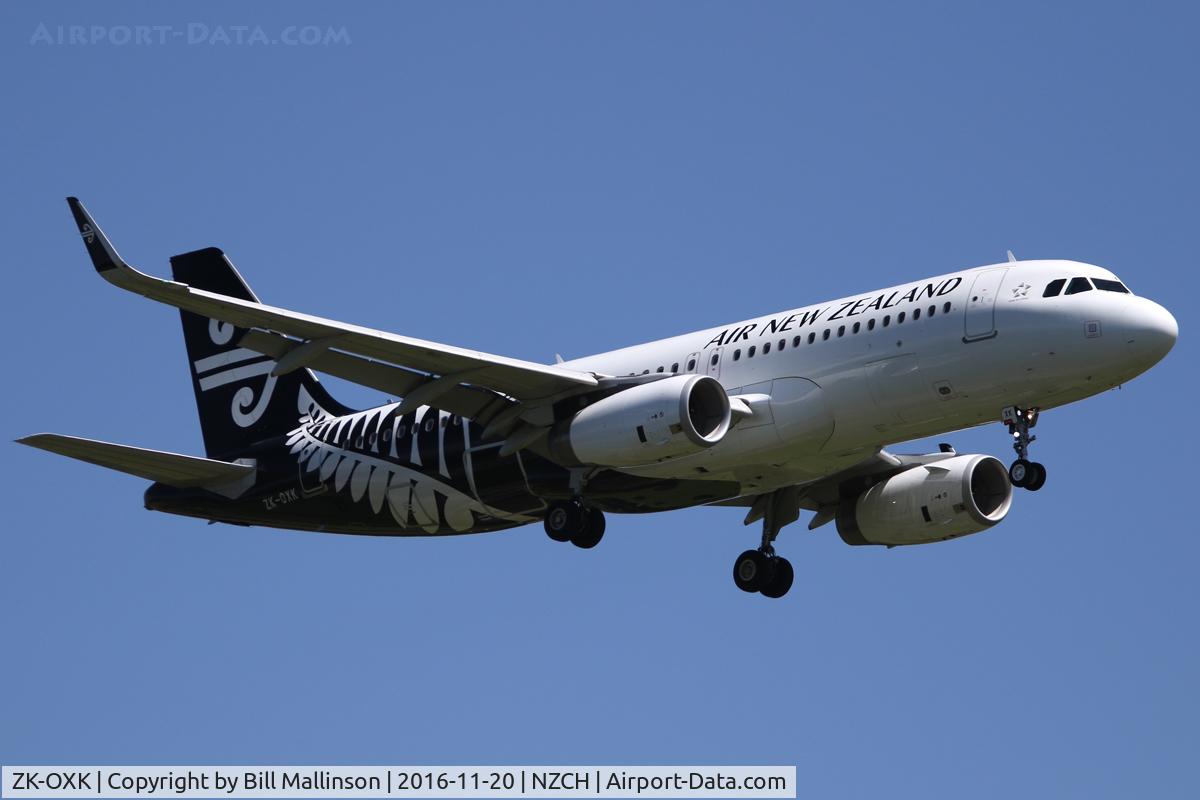 ZK-OXK, 2015 Airbus A320-232 C/N 6706, NZ525 from AKL