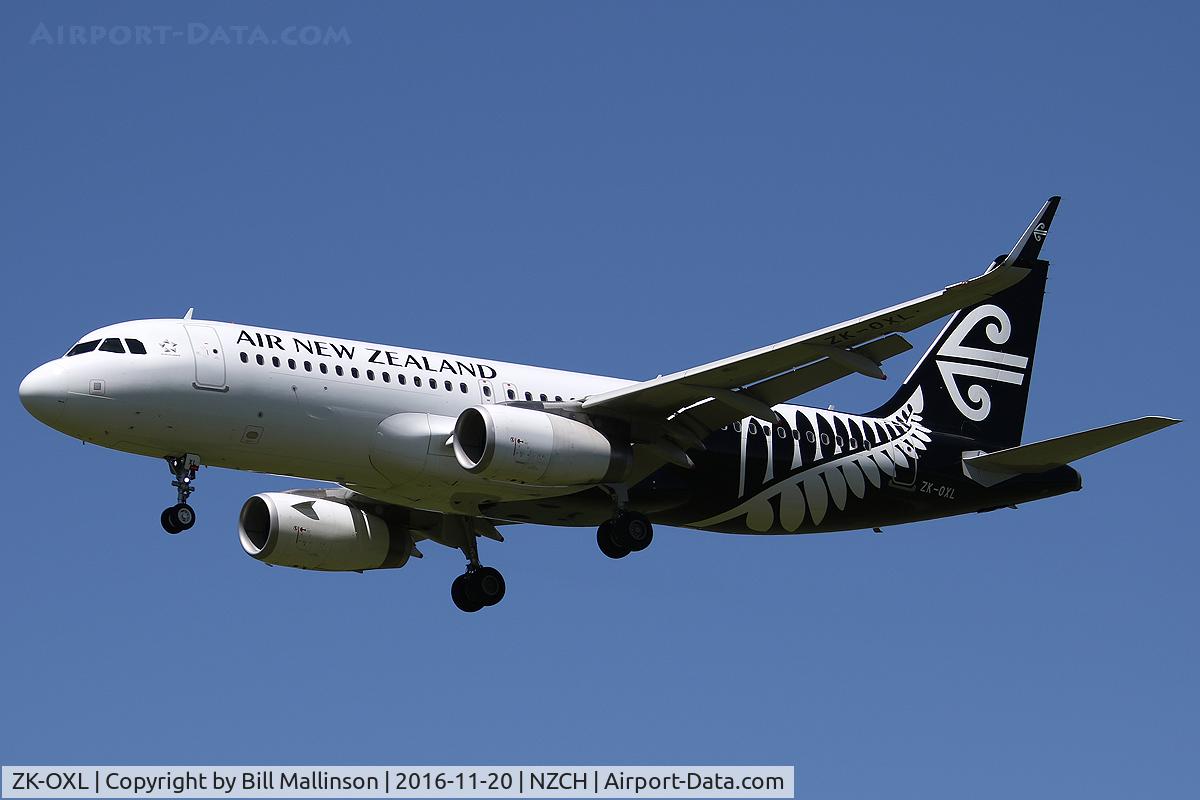 ZK-OXL, 2016 Airbus A320-232 C/N 7086, NZ517 from AKL