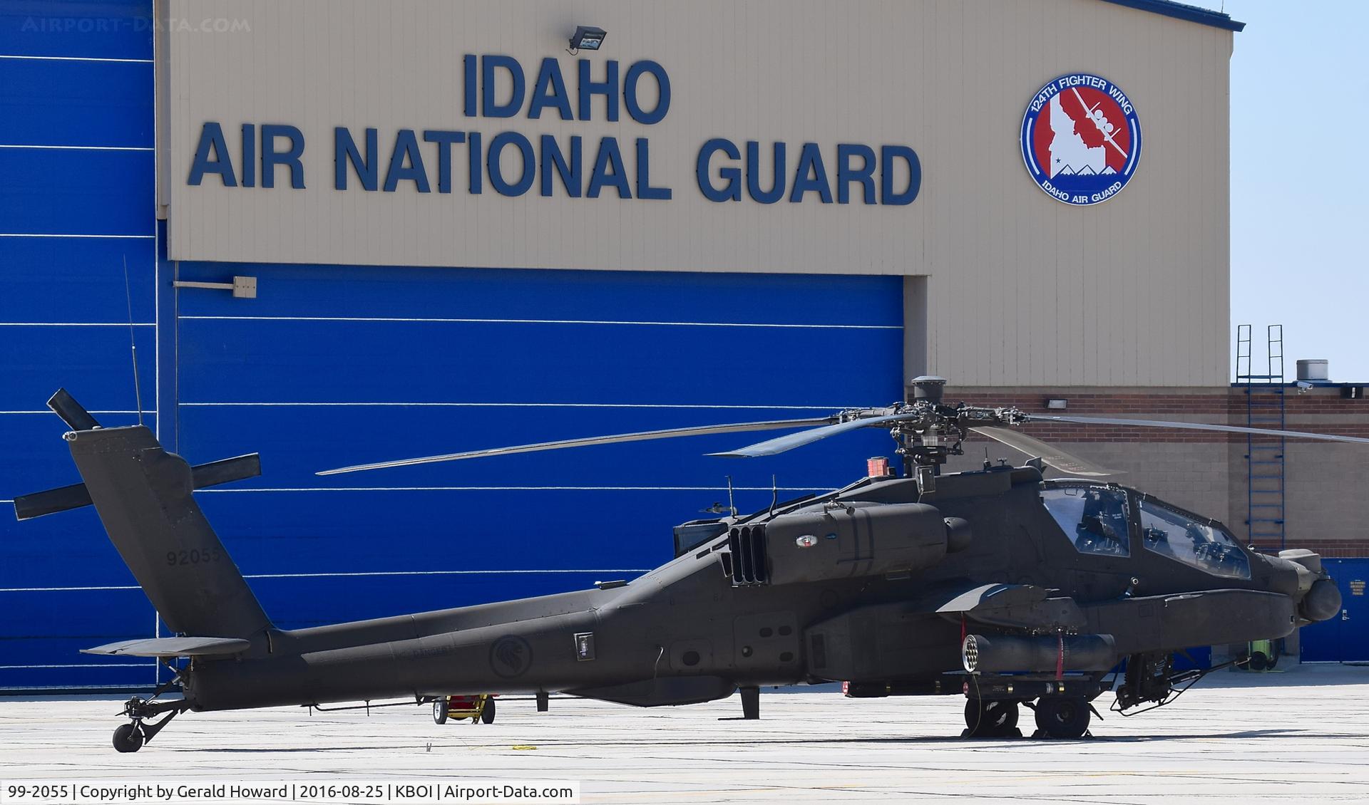 99-2055, Boeing AH-64D Longbow Apache C/N SN006, One of several at KBOI for training.