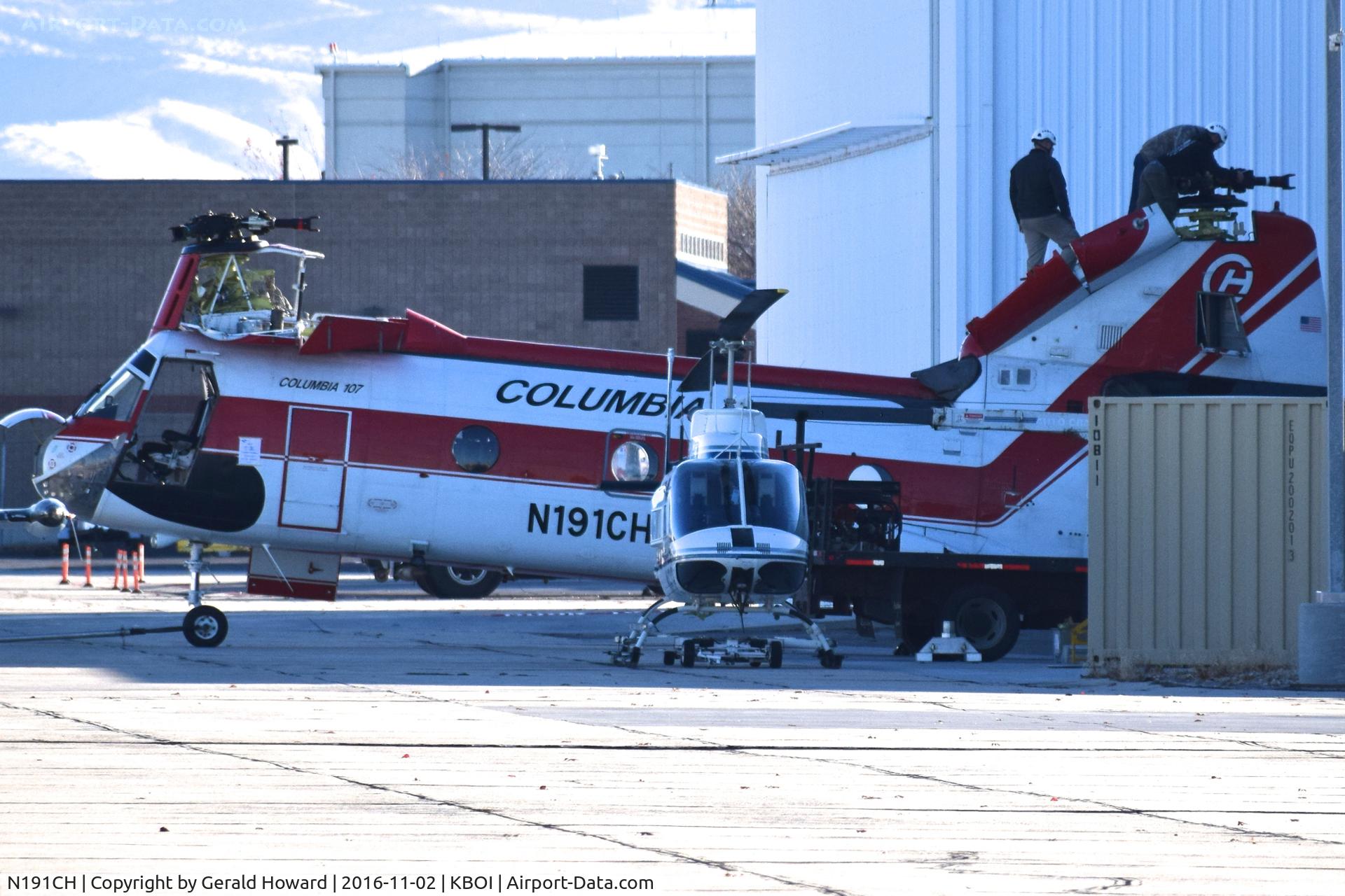 N191CH, 1962 Boeing Vertol 107-II C/N 2003, Having a little maintenance done for next season.
