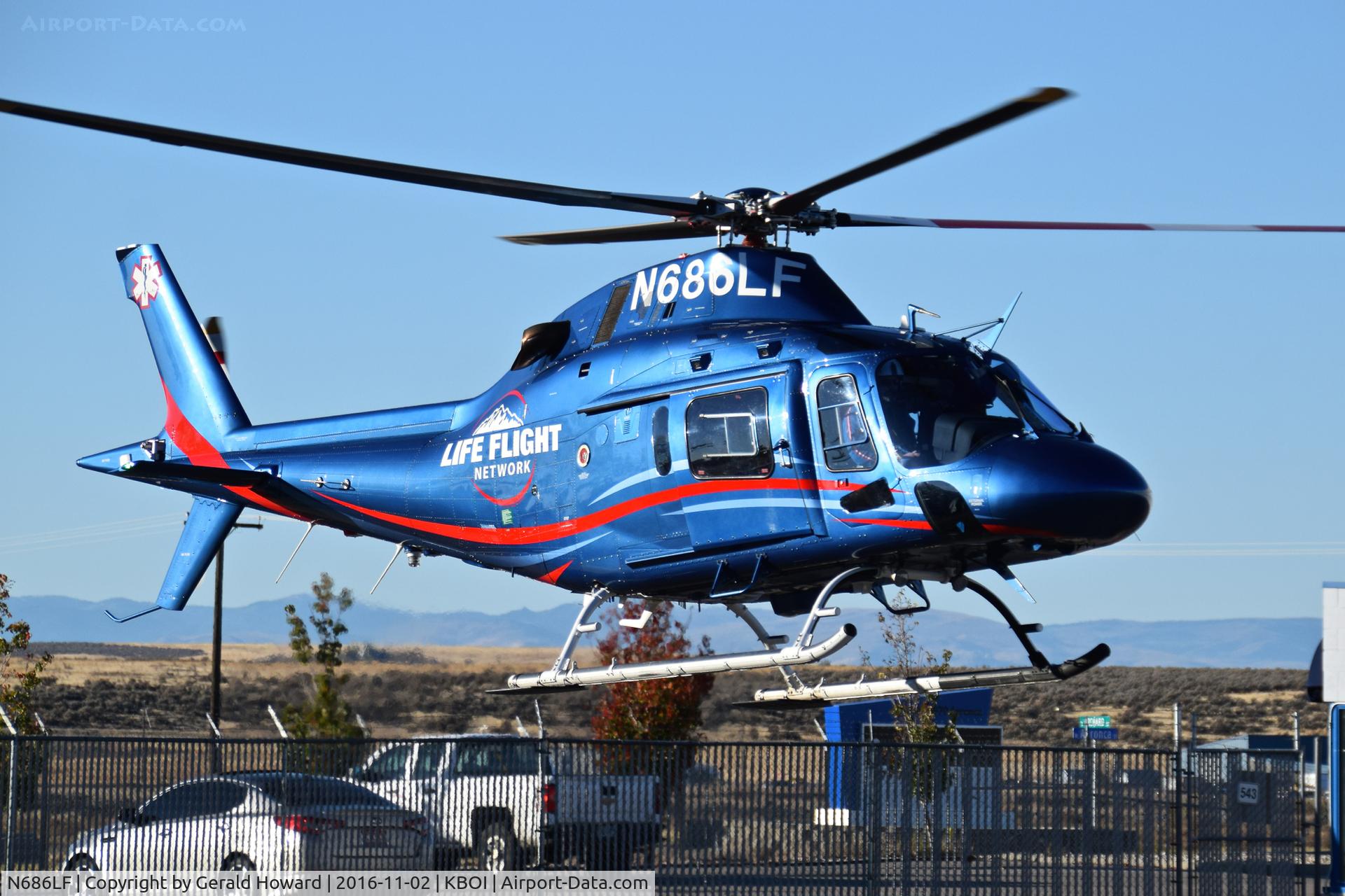 N686LF, 2015 AgustaWestland AW-119 MkII Koala C/N 14832, Just lifted off.