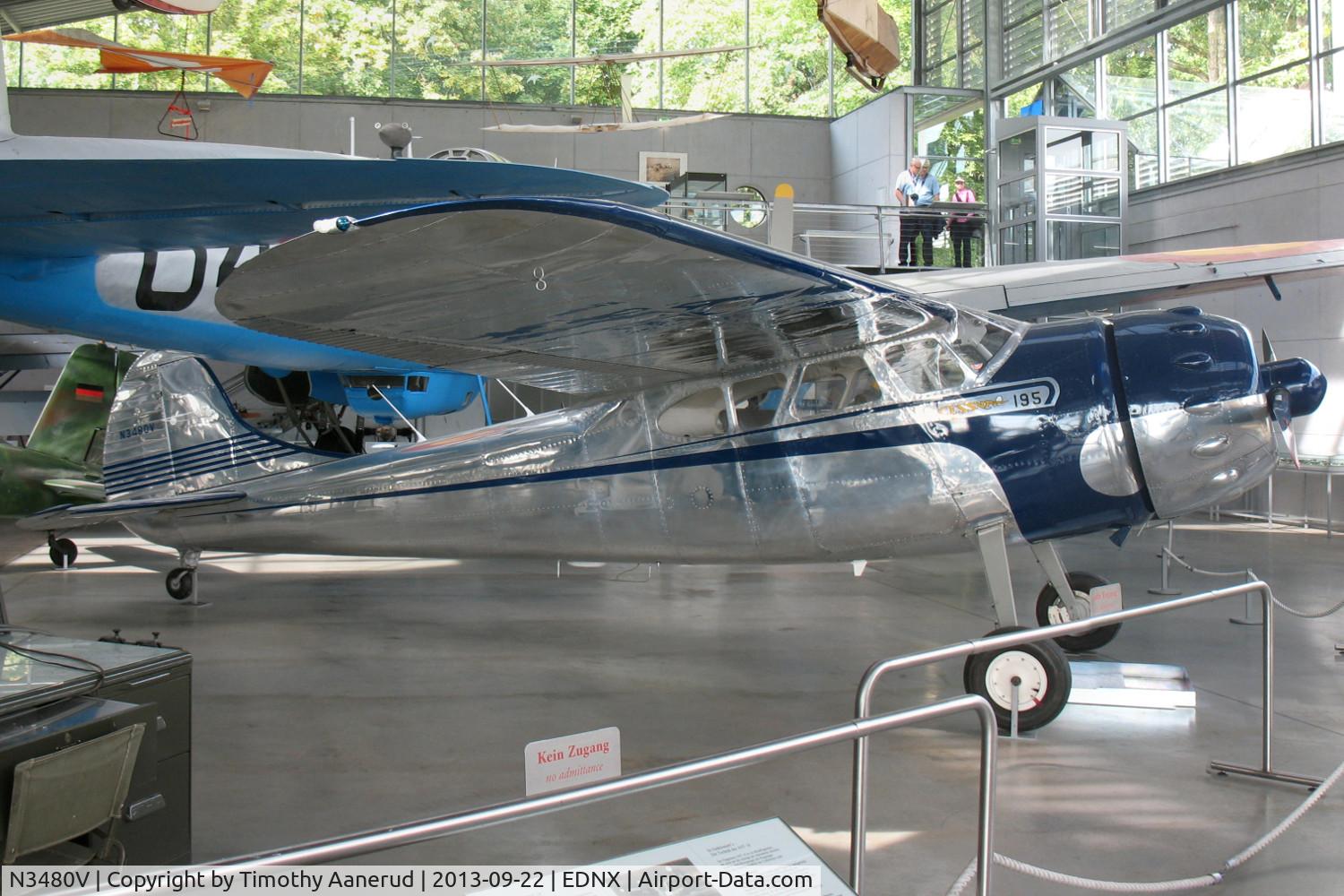 N3480V, Cessna 195 C/N 7180, Cessna 195, c/n: 7180