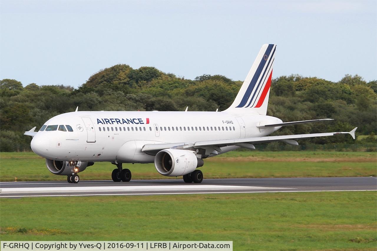 F-GRHQ, 2000 Airbus A319-111 C/N 1404, Airbus A319-111, Take off run rwy 25L, Brest-Bretagne airport (LFRB-BES)