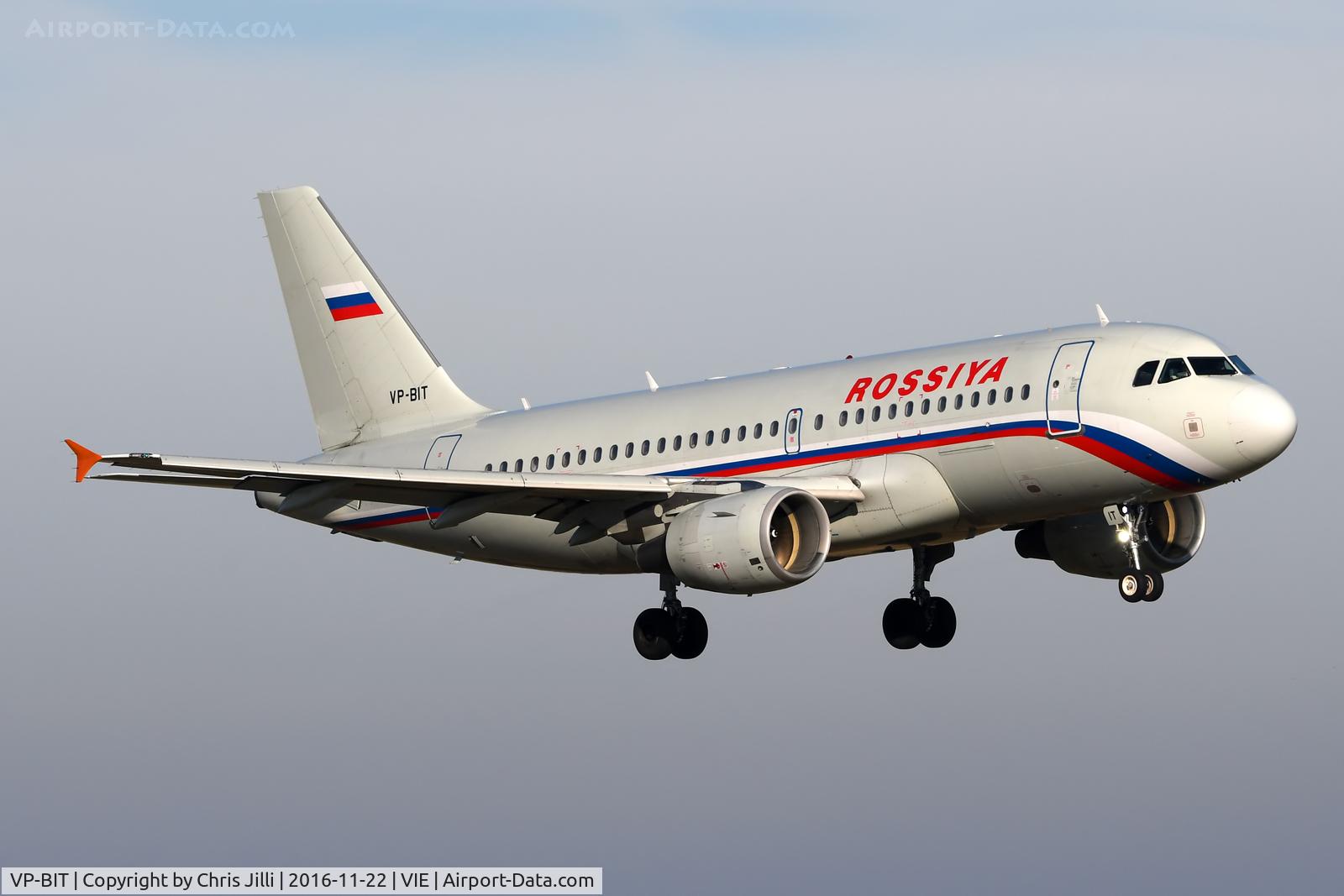 VP-BIT, 2002 Airbus A319-111 C/N 1761, Rossiya