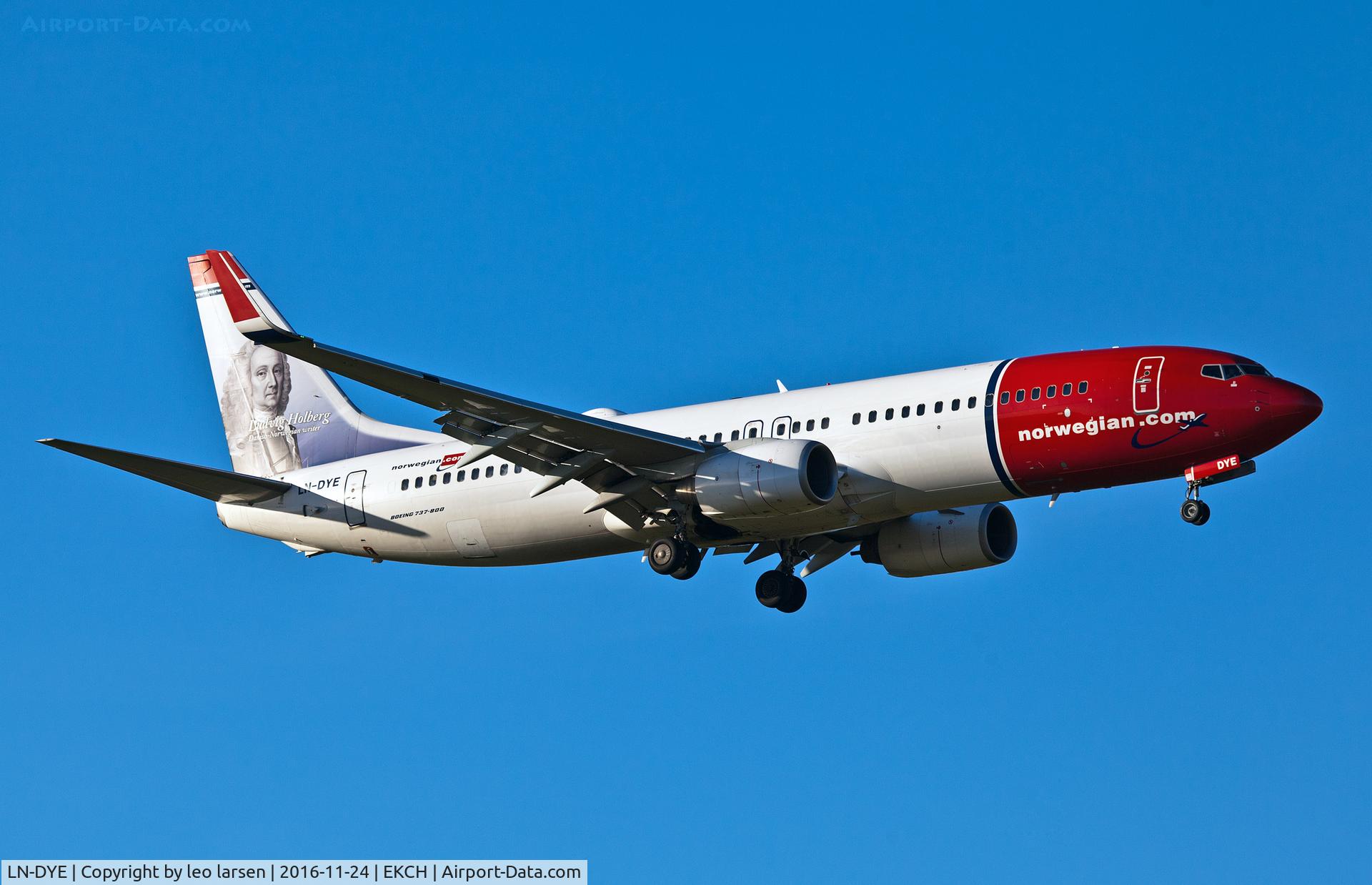 LN-DYE, 2010 Boeing 737-8JP C/N 39003, Copenhagen 24.11.16  