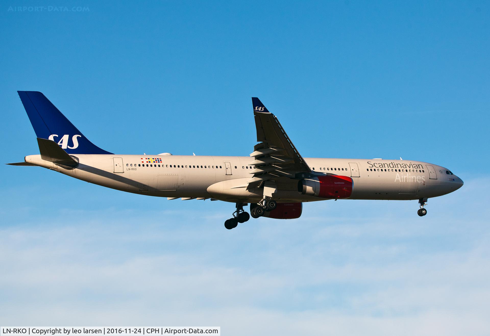 LN-RKO, 2003 Airbus A330-343X C/N 515, Copenhagen 24.11.16