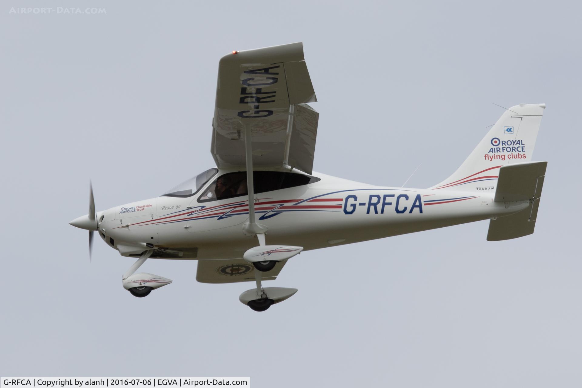 G-RFCA, 2016 Tecnam P-2008JC C/N 1061, Arriving at RIAT 2016
