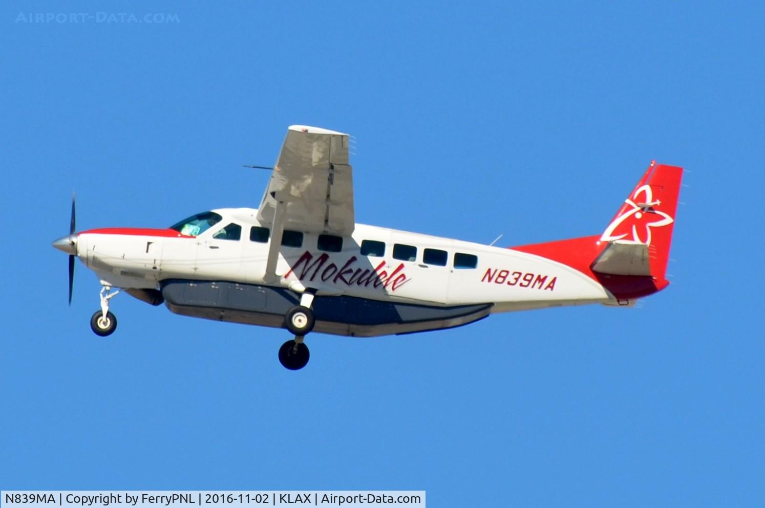 N839MA, 2012 Cessna 208B Grand Caravan C/N 2080198, Mokulele Ce208