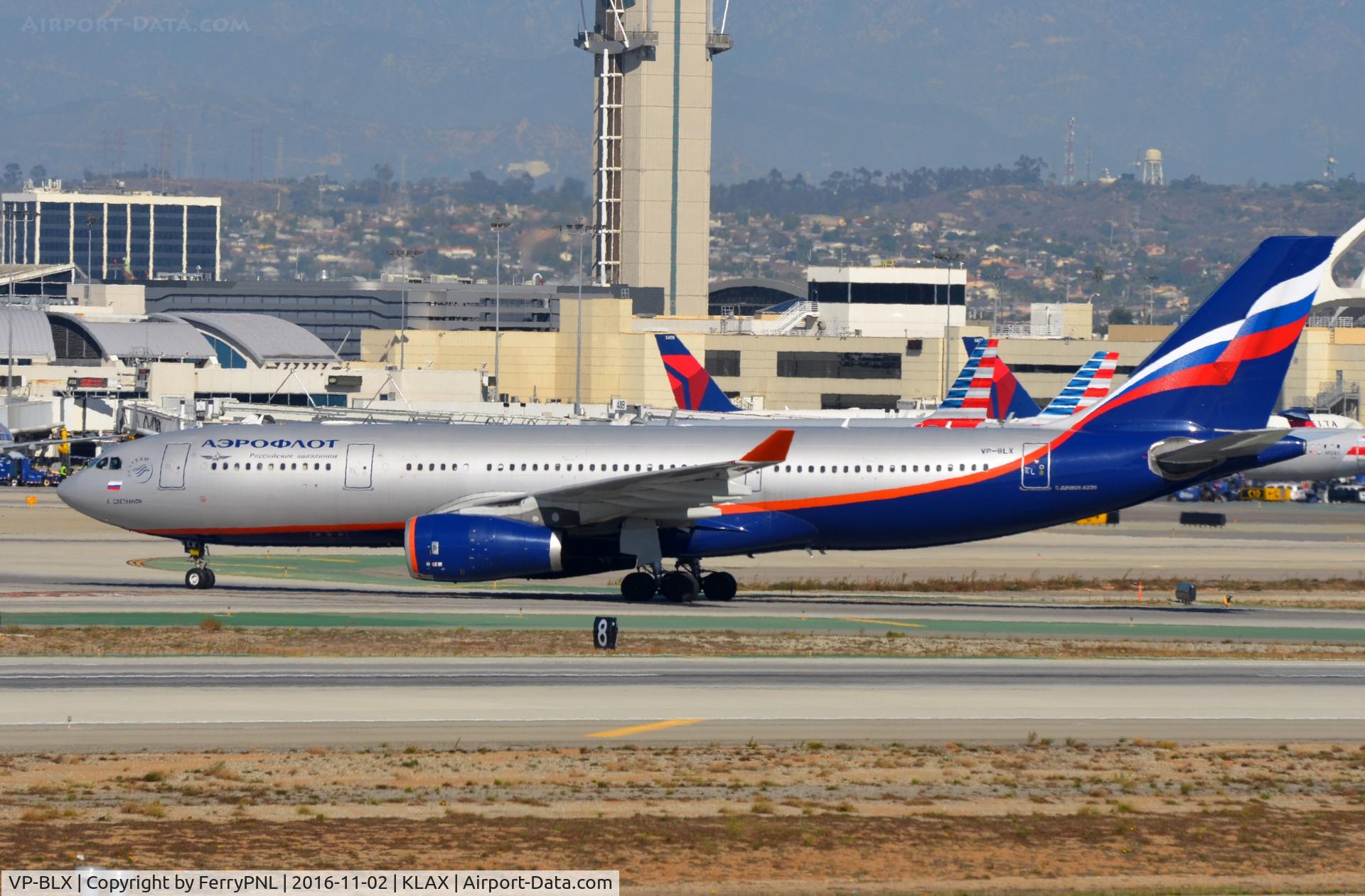 VP-BLX, 2008 Airbus A330-243 C/N 963, Aeroflot A332 vacating the runway.