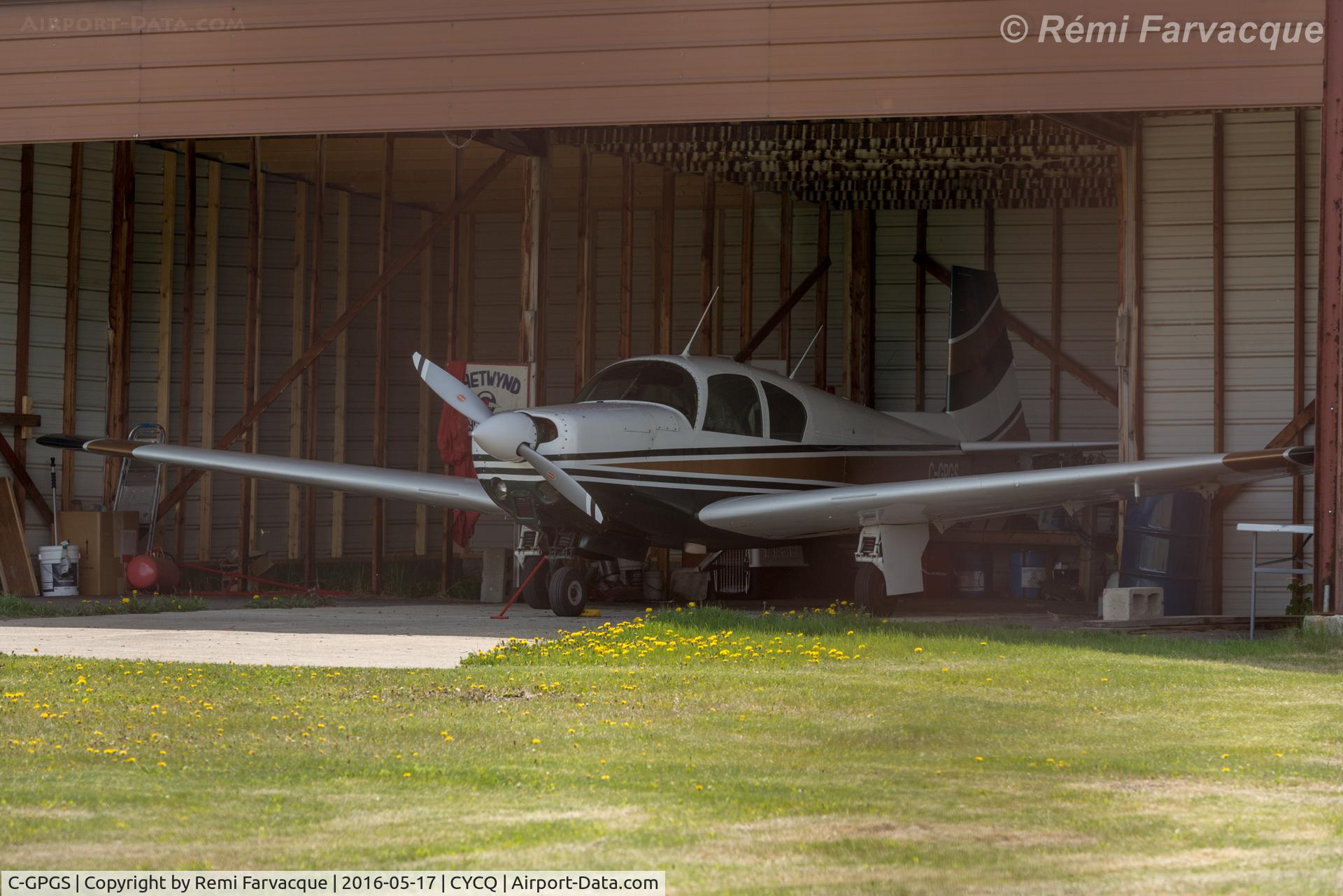 C-GPGS, 1964 Mooney M20C Ranger C/N 2740, In private hangar