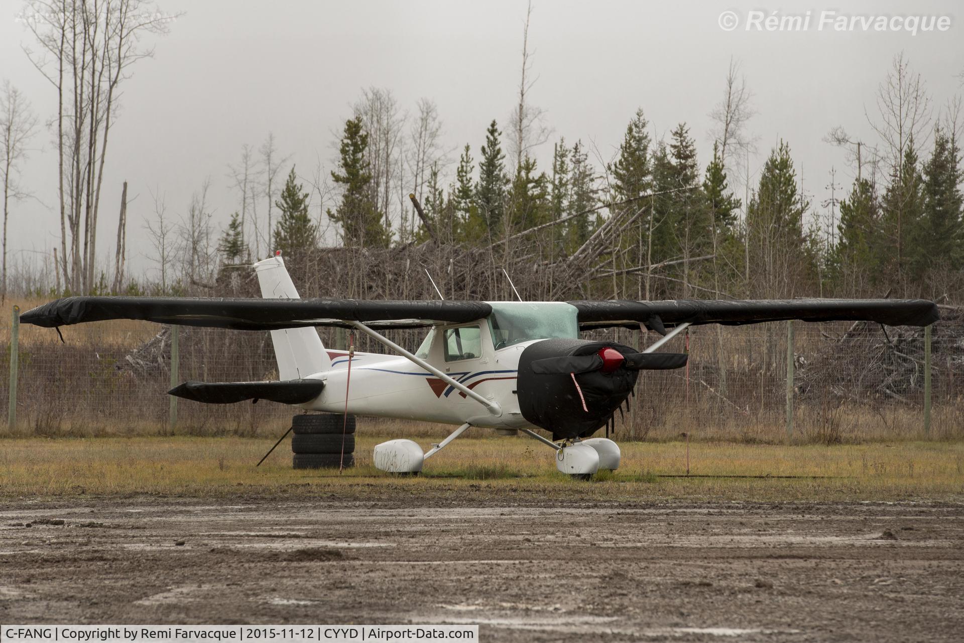 C-FANG, 1975 Cessna 150M C/N 15076112, Parked in private plane area, east portion of airport.