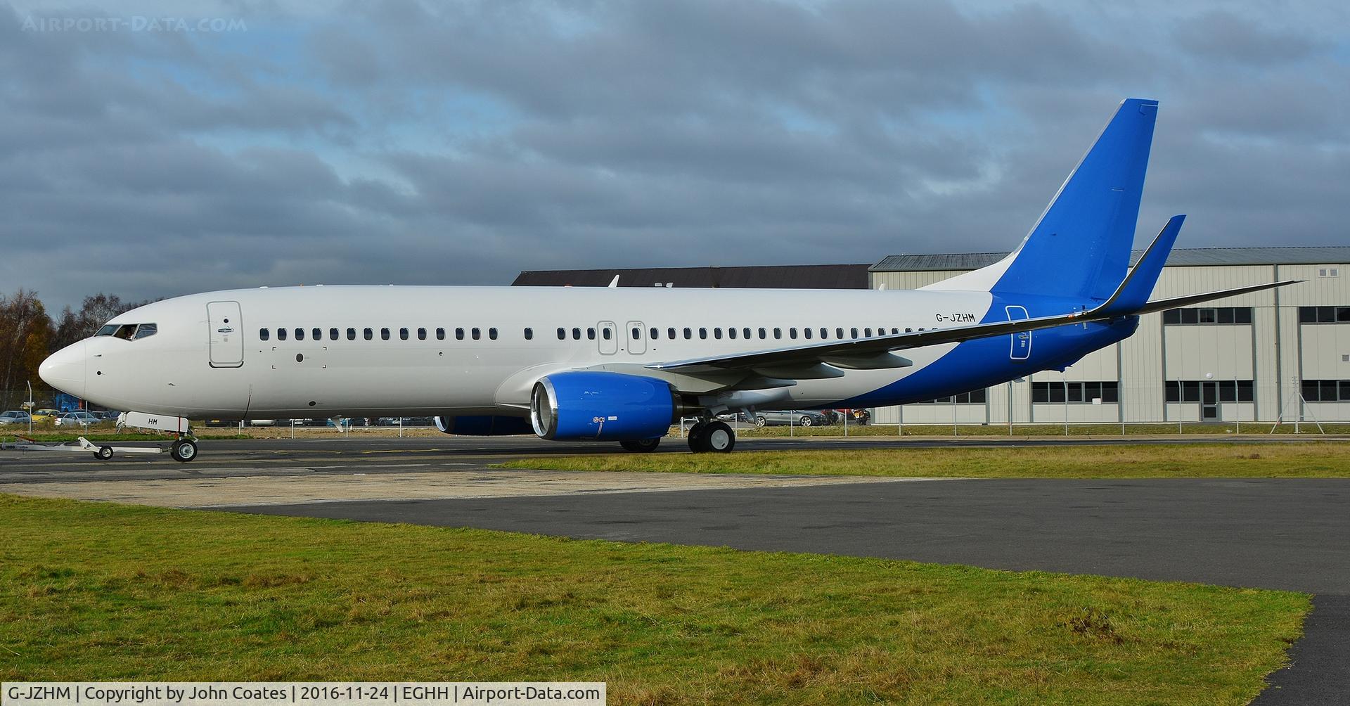 G-JZHM, 2016 Boeing 737-8MG C/N 63570, Arrives in basic livery to be finished in full Holidays colours