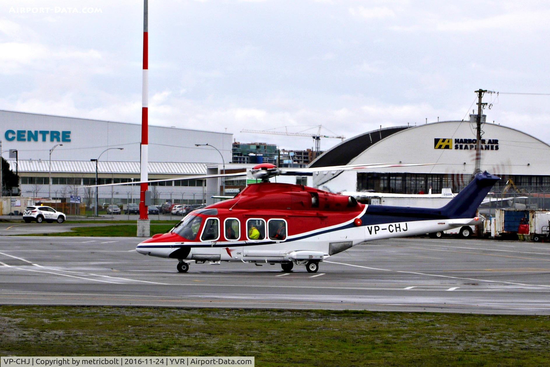 VP-CHJ, 2013 AgustaWestland AW-139 C/N 31479, At YVR