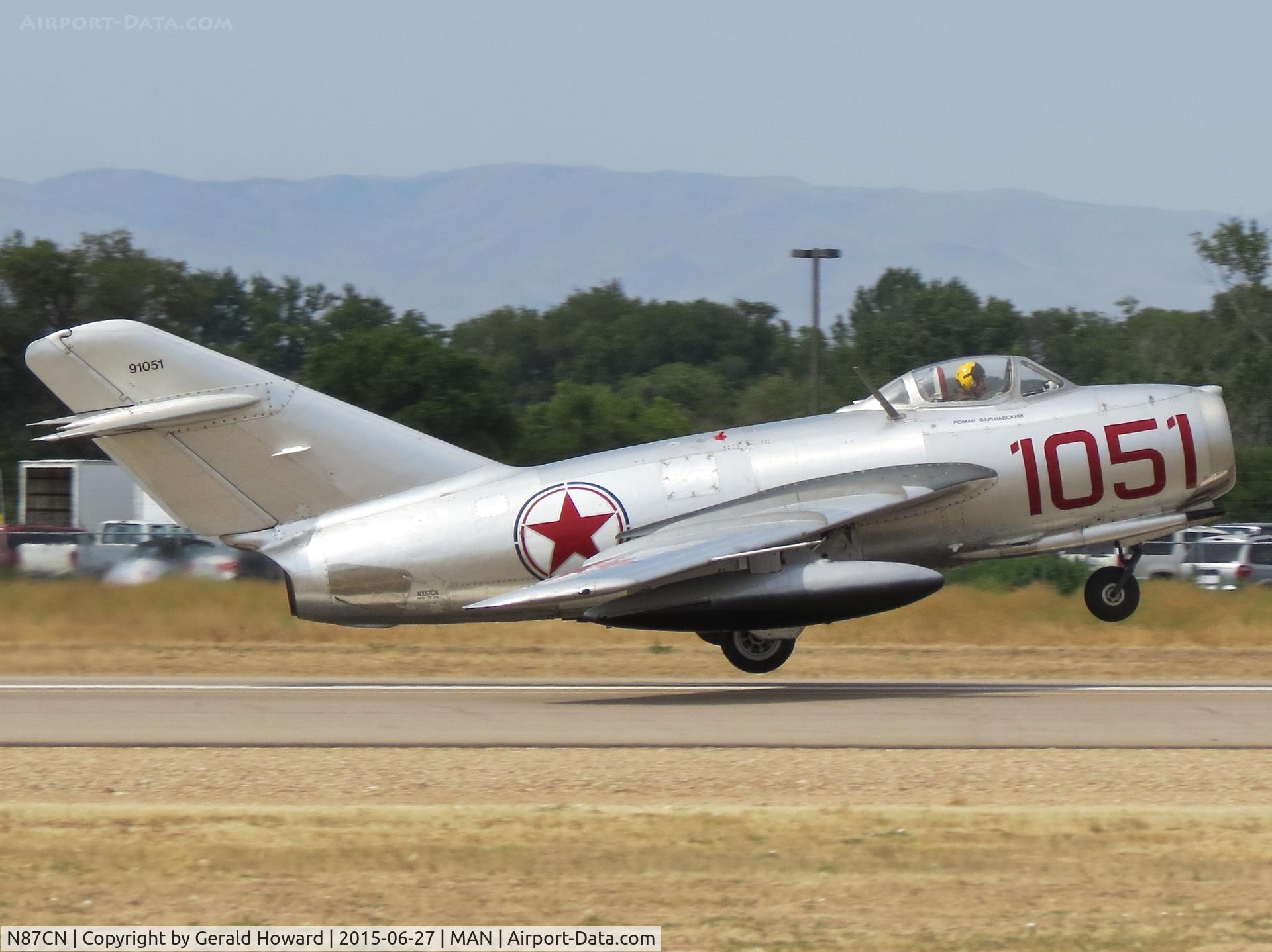 N87CN, Mikoyan-Gurevich MiG-15 C/N 910-51, Departing RWY29.