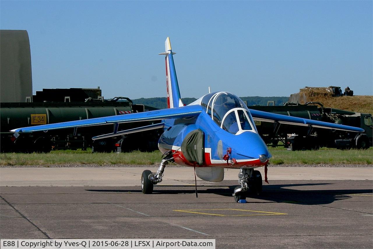 E88, Dassault-Dornier Alpha Jet E C/N E88, Dassault-Dornier AlphaJet E (F-TELL), Athos 03 of Patrouille de France 2015, Luxeuil-Saint Sauveur Air Base 116 (LFSX) Open day 2015