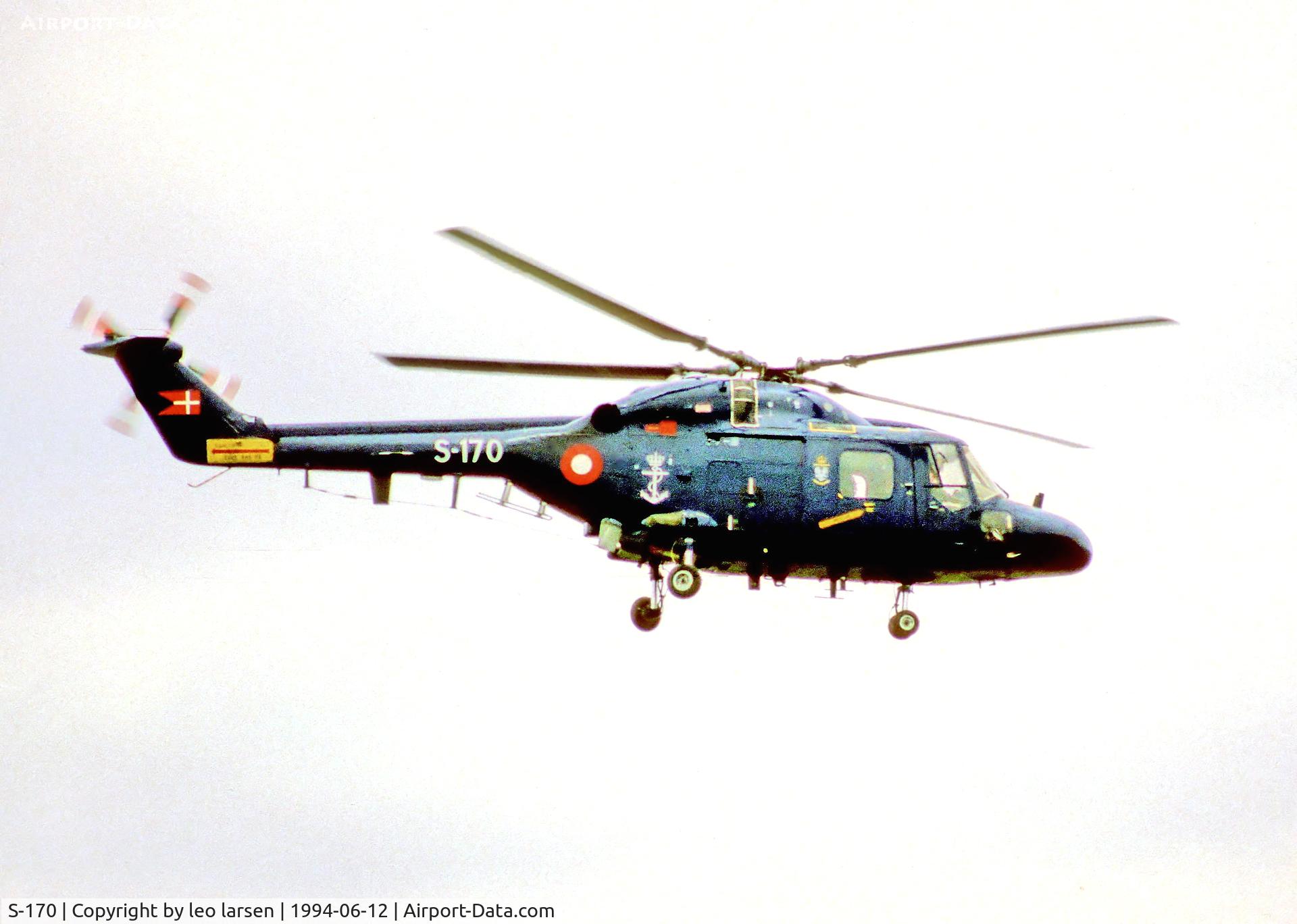 S-170, 1980 Westland Lynx Mk.80 C/N WA170, Vaerloese Air Base 12.6.94