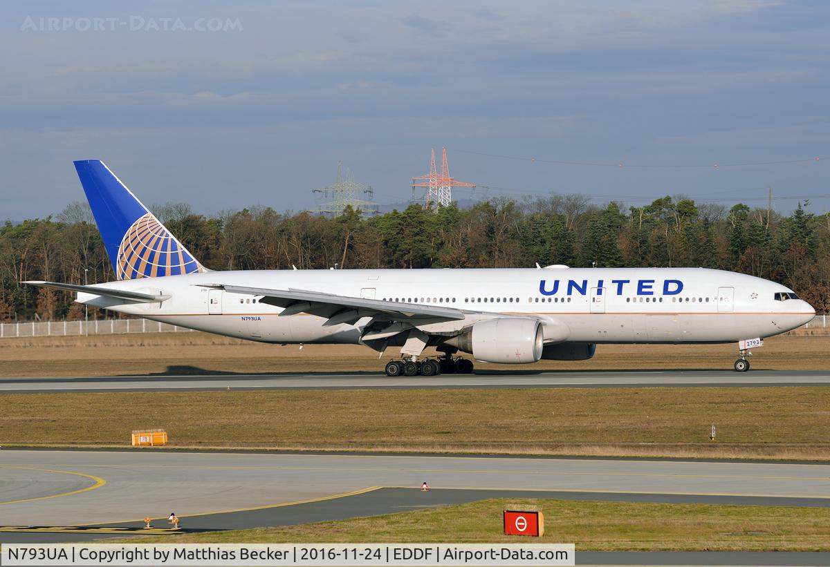 N793UA, 1997 Boeing 777-222 C/N 26946, N793UA