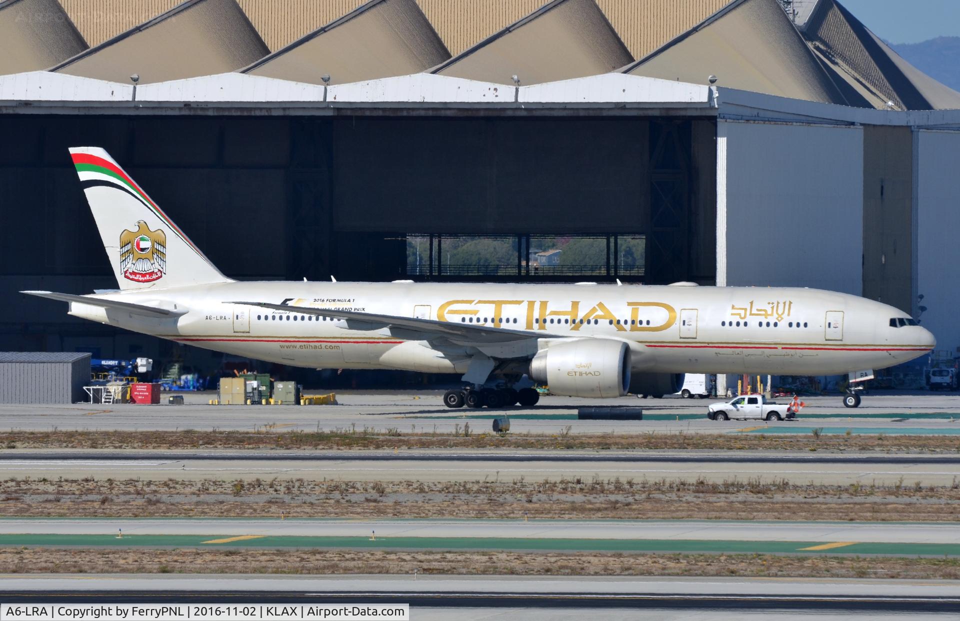 A6-LRA, 2007 Boeing 777-237/LR C/N 36300, Former Air India B772 now operating for Etihad.