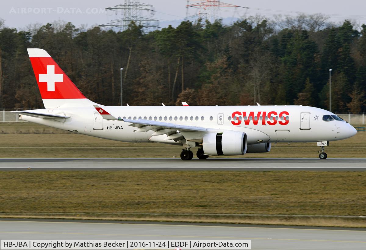 HB-JBA, 2016 Bombardier CSeries CS100 (BD-500-1A10) C/N 50010, HB-JBA