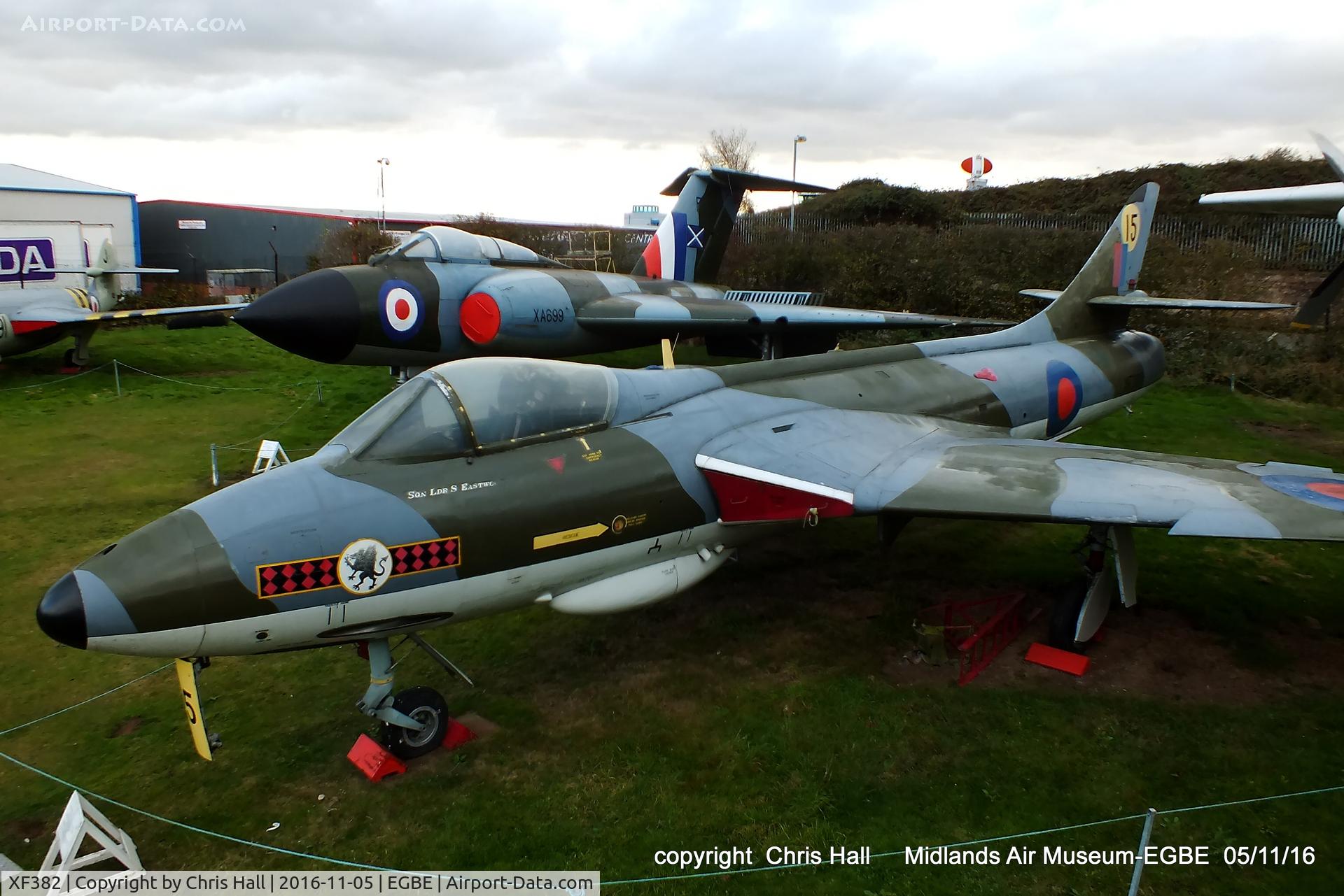 XF382, 1956 Hawker Hunter F.6A C/N S4/U/3282, preserved at the Midland Air Museum