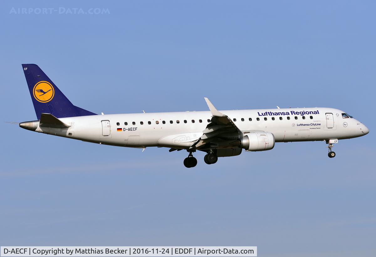 D-AECF, 2010 Embraer 190LR (ERJ-190-100LR) C/N 19000359, D-AECF