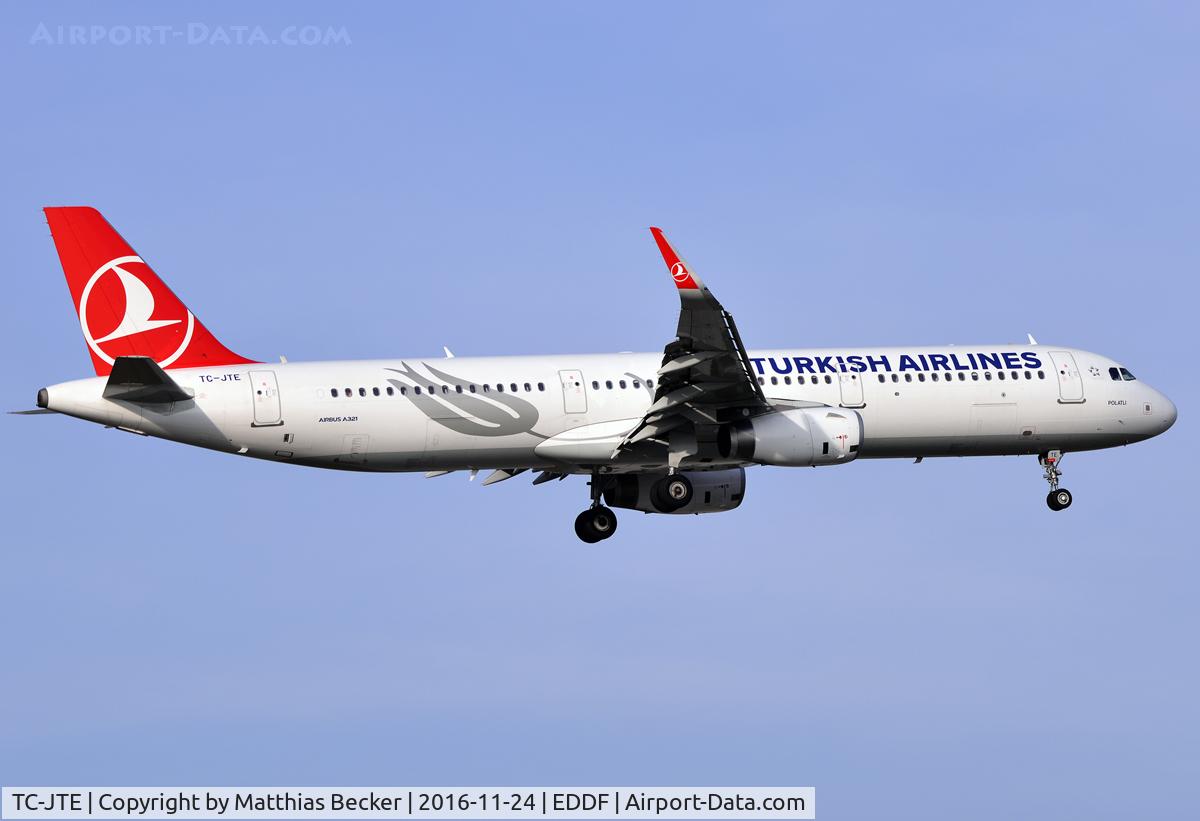 TC-JTE, 2015 Airbus A321-231 C/N 6869, TC-JTE