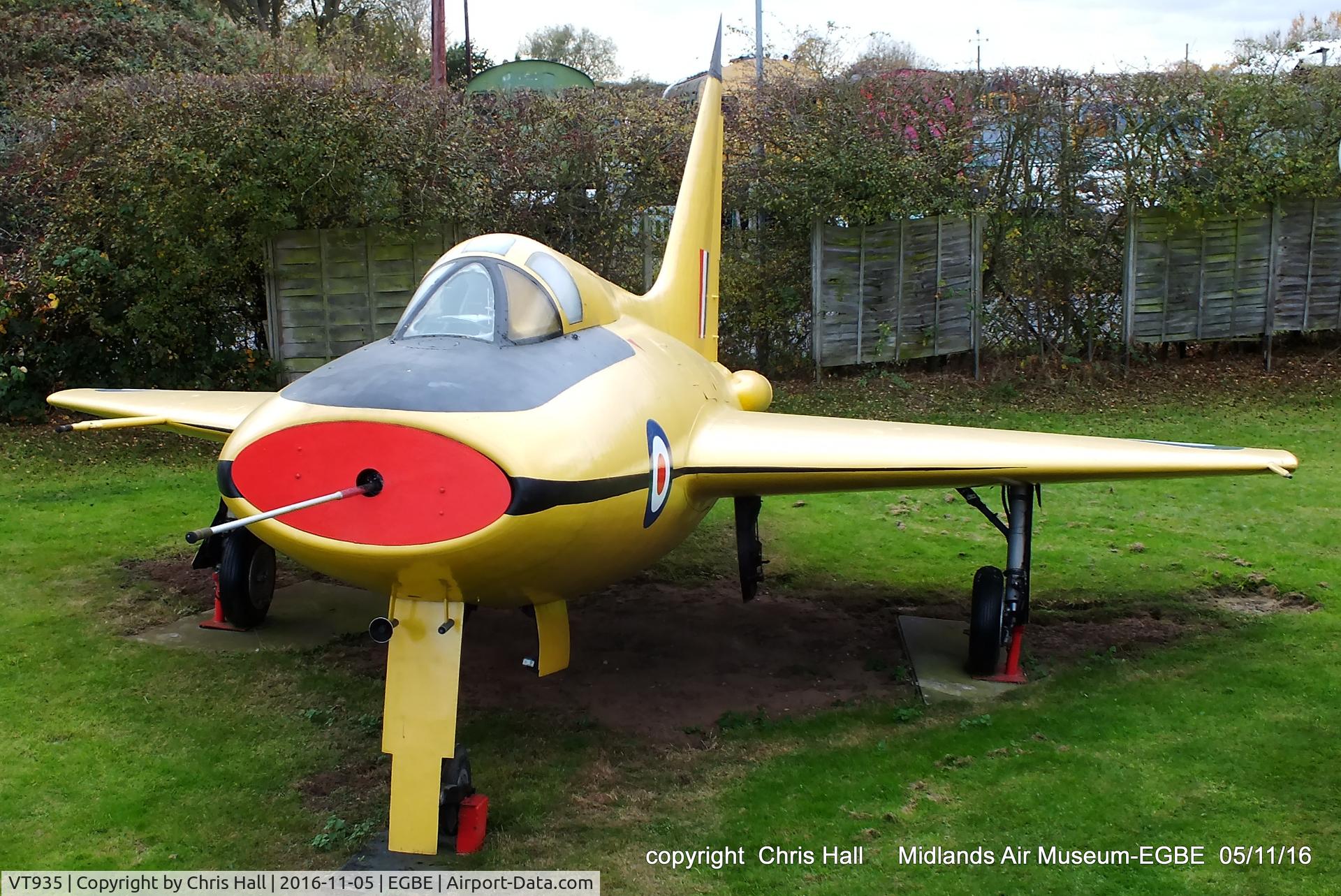 VT935, 1950 Boulton Paul P.111A C/N Not found VT935, preserved at the Midland Air Museum