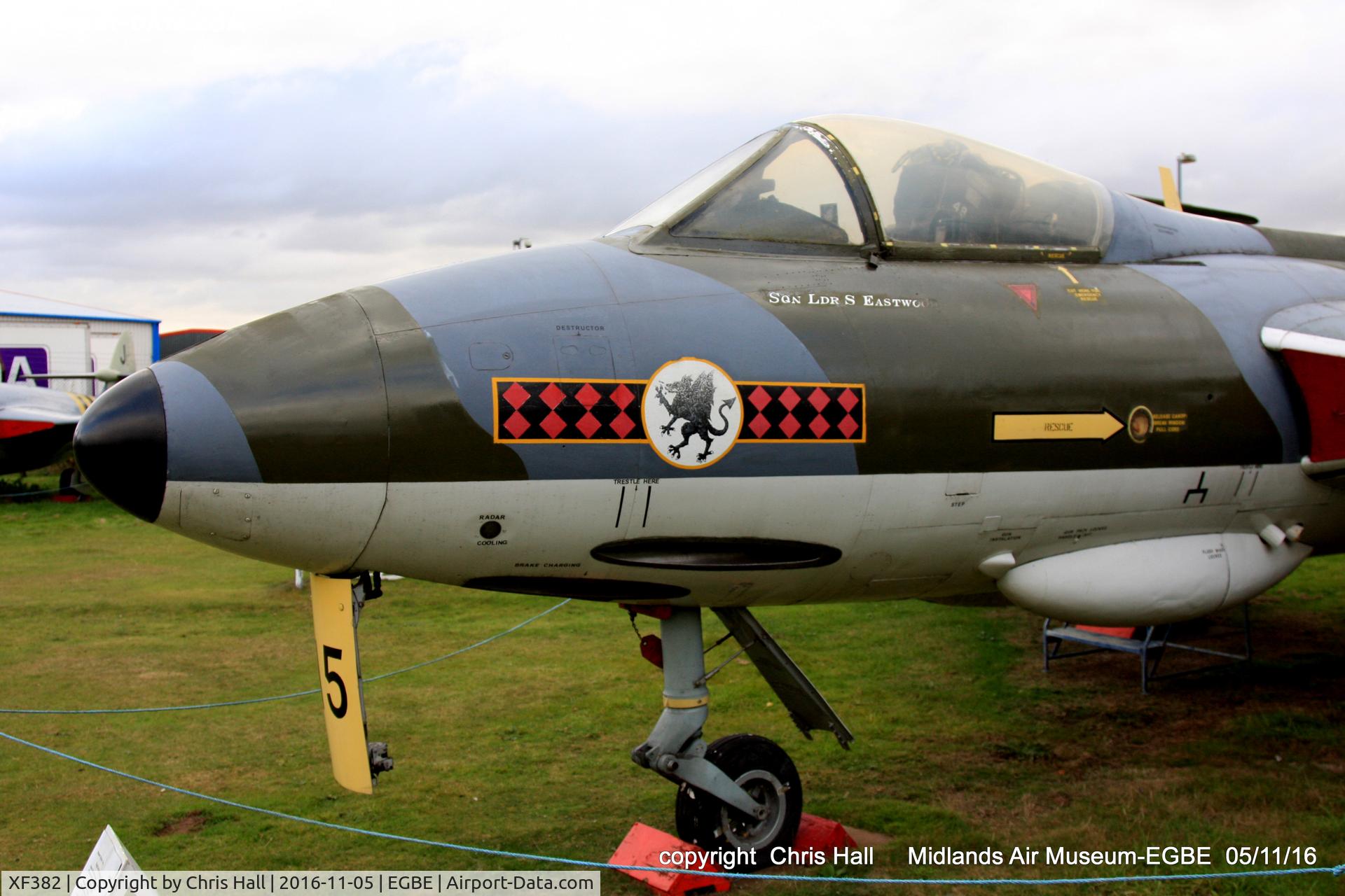 XF382, 1956 Hawker Hunter F.6A C/N S4/U/3282, preserved at the Midland Air Museum