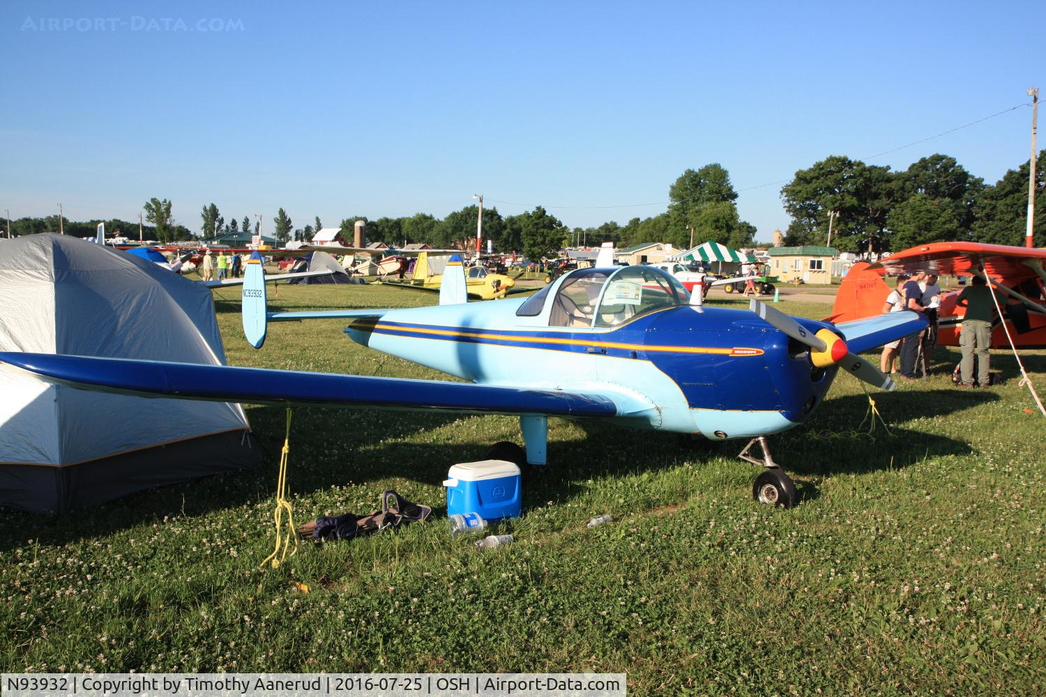 N93932, 1946 Erco 415D Ercoupe C/N 1255, 1946 Ercoupe 415-D, c/n: 1255
