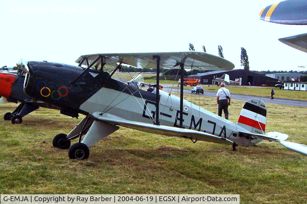 G-EMJA, 1995 CASA 1-131E Srs 2000 Replica Jungmann C/N PFA 242-12340, CASA 1.131E 2000 Jungmann [PFA 242-12340] North Weald~G 19/06/2004
